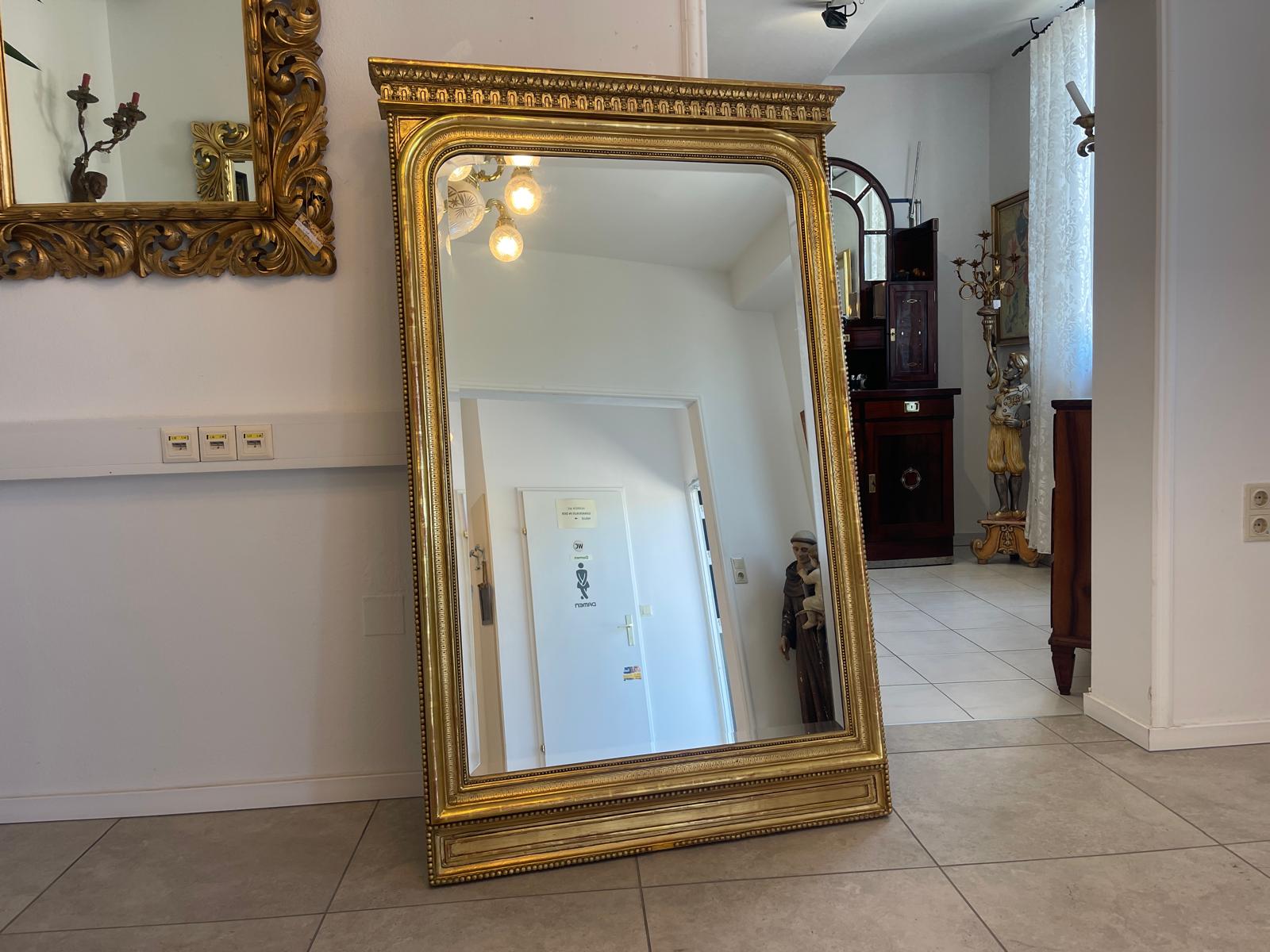 ORIGINAL Vergoldeter Florentiner Spiegel Venezianisch Antiquität G1531