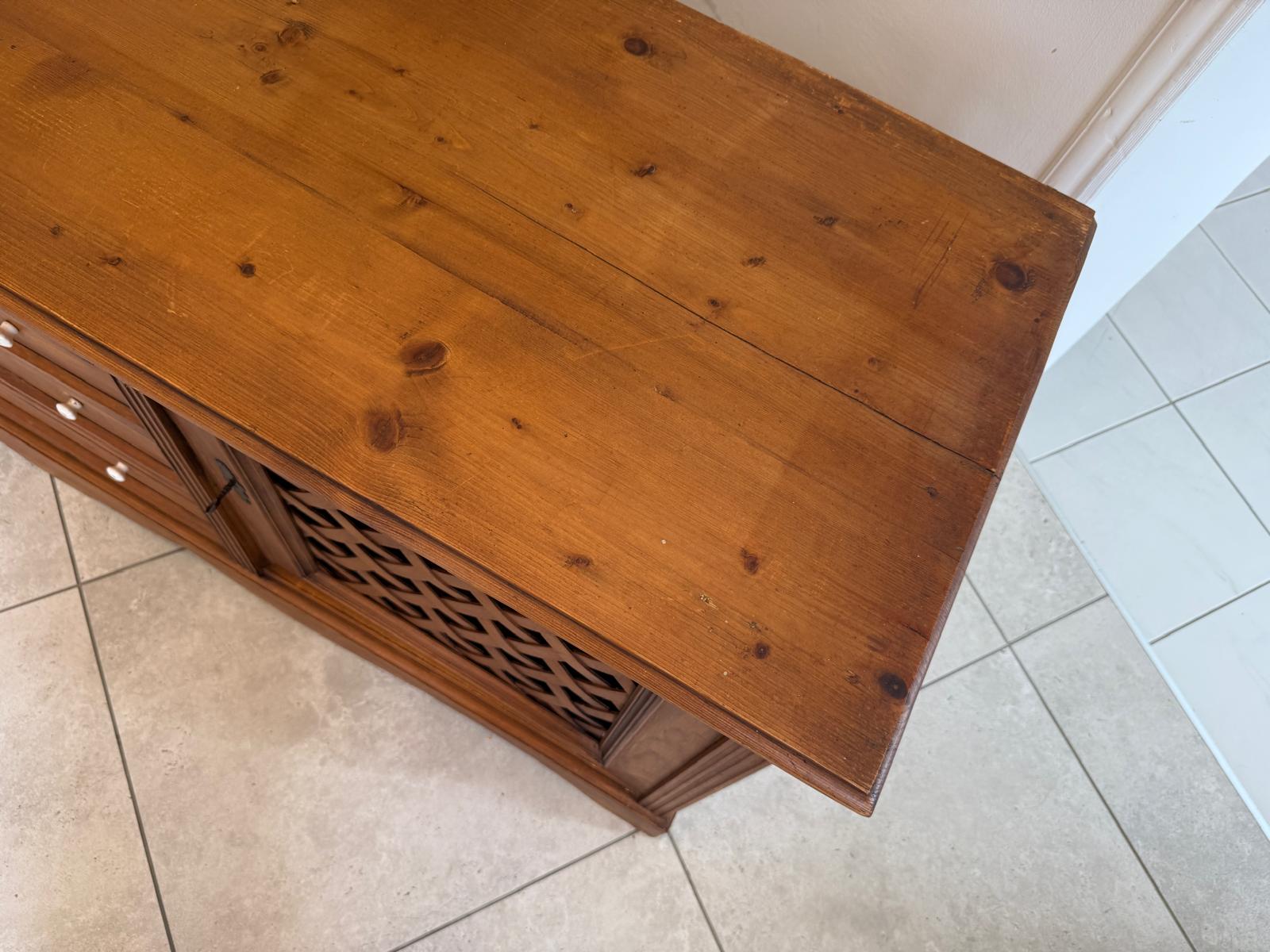 Bäuerliche Ladenkommode Apothekenschrank Anrichte D2445
