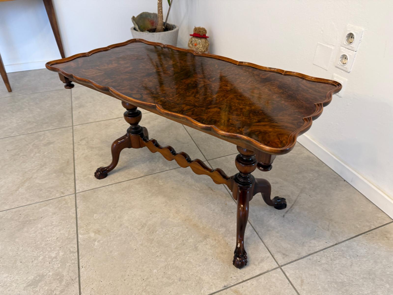 Restaurierter Chippendale Couchtisch Tisch Wohnzimmertisch G2394