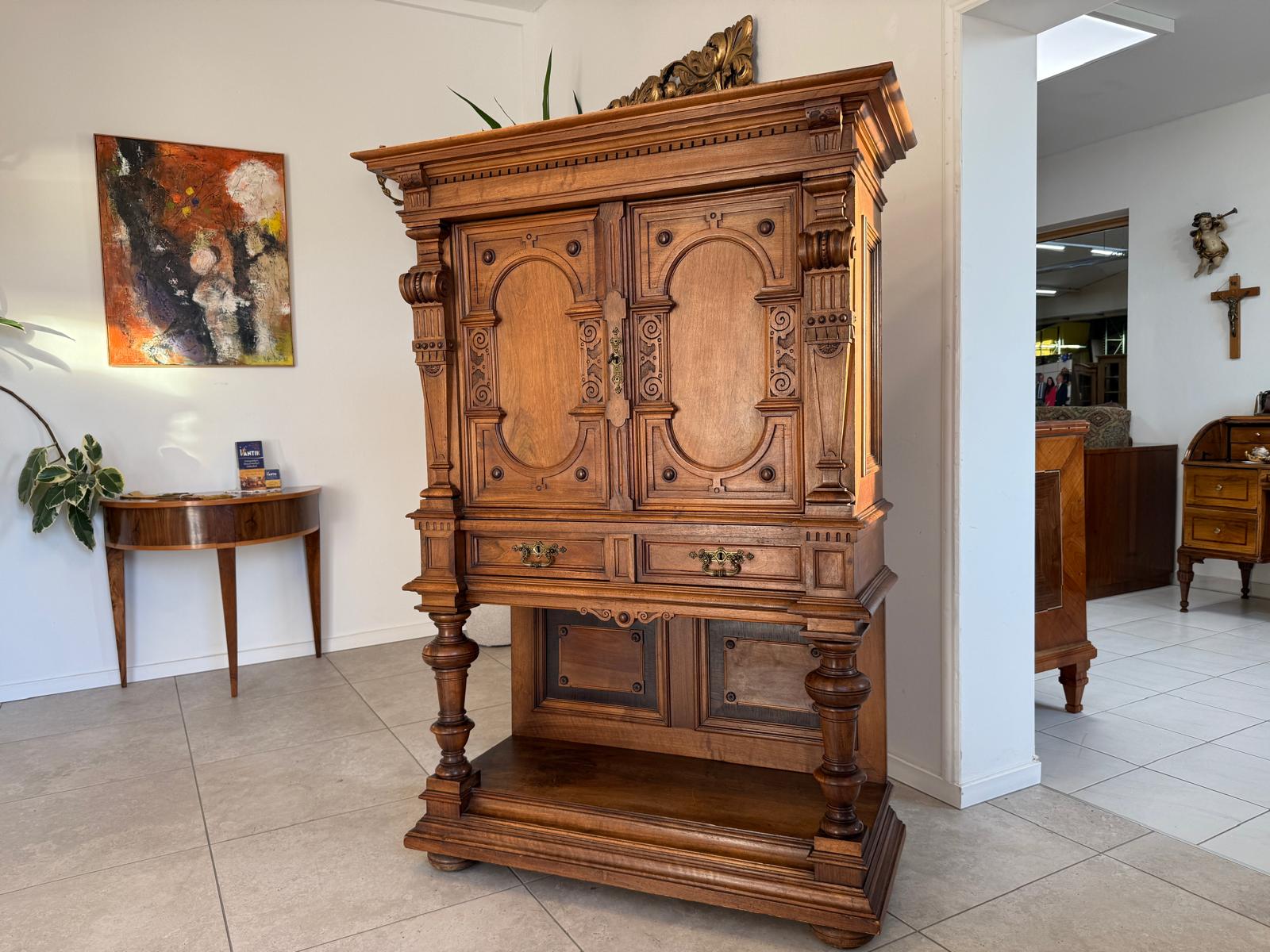 Sale Säulenanrichte Stollenschrank Gründerzeit Anrichte Antiquität G2188