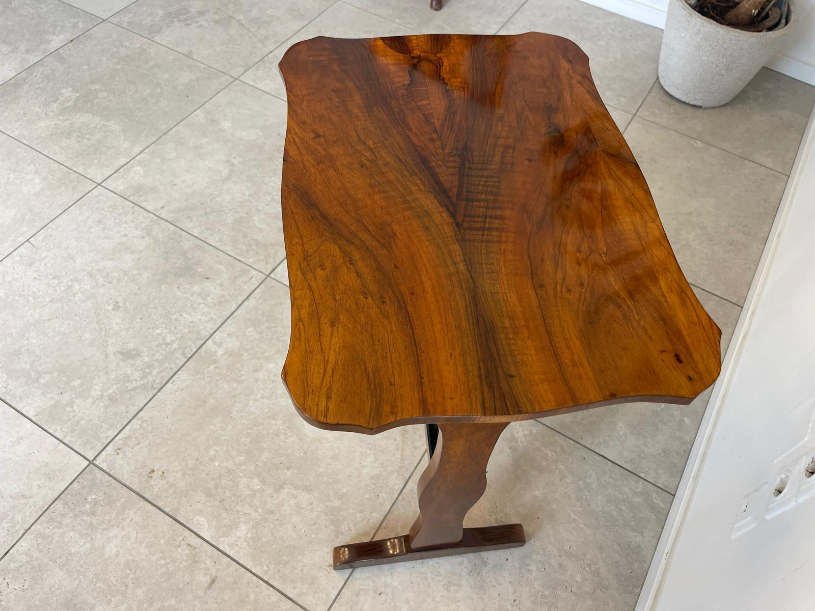 Restaurierter Biedermeier Spieltisch Tisch Schachtisch Konsoltisch G1745