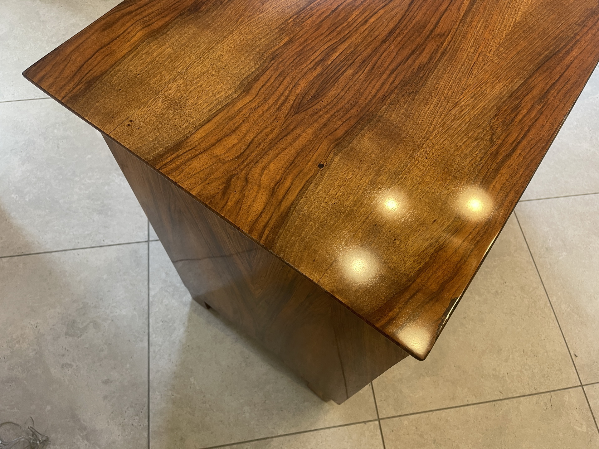 Biedermeier-Barock-14 Sale Restaurierte Biedermeier Anrichte Trumeau Nussholz A4019