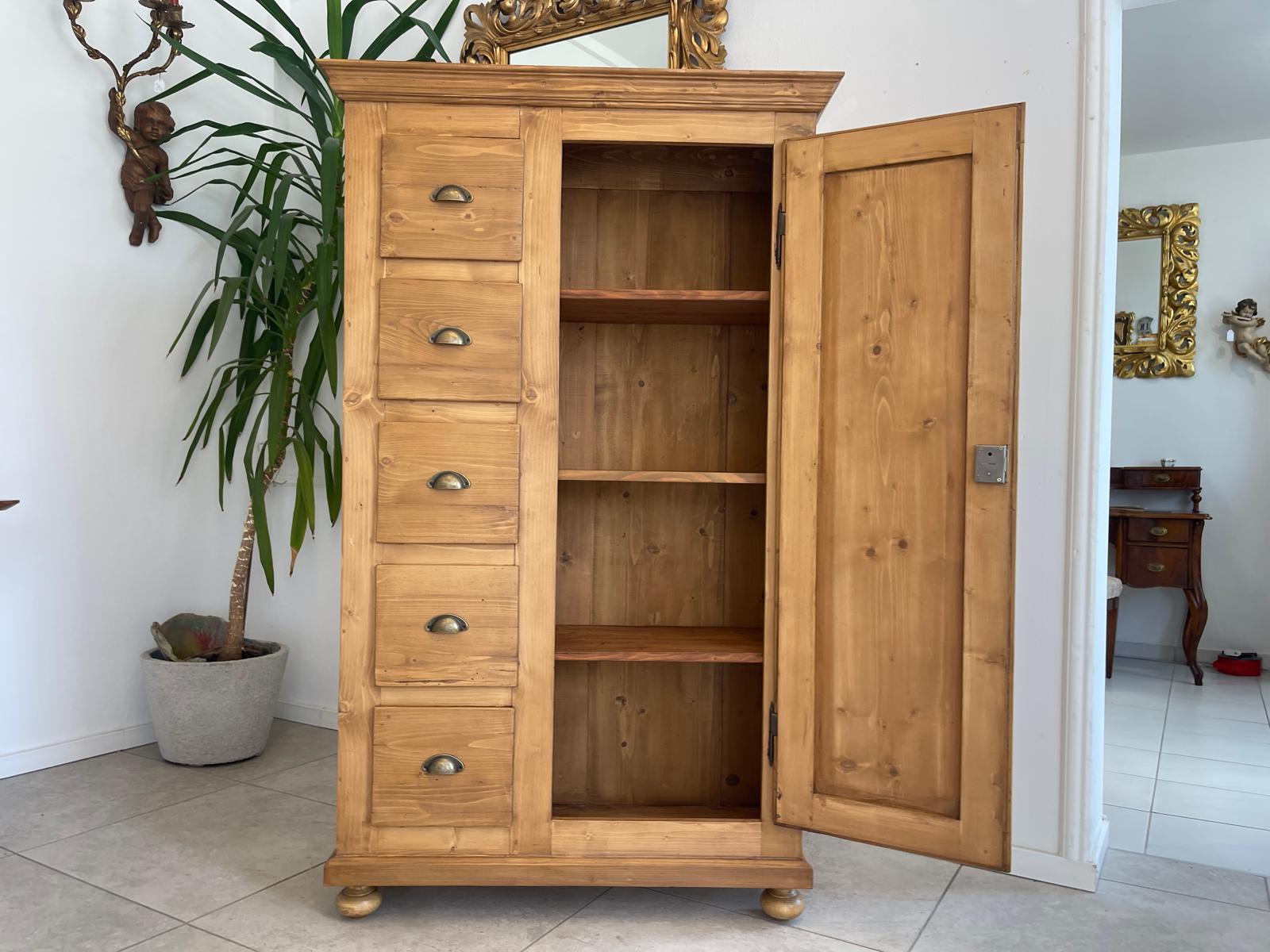 Alter Biedermeier Brotschrank Almerschrank Vorratskasten Bauernschrank Kasten G1656