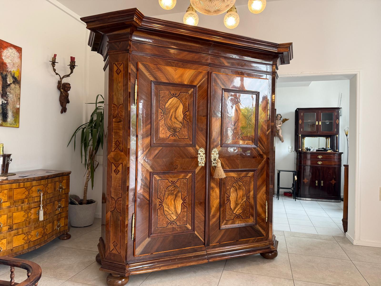Barocker Hallenschrank Barockschrank Maria Theresienschrank Antiquitäte D2682
