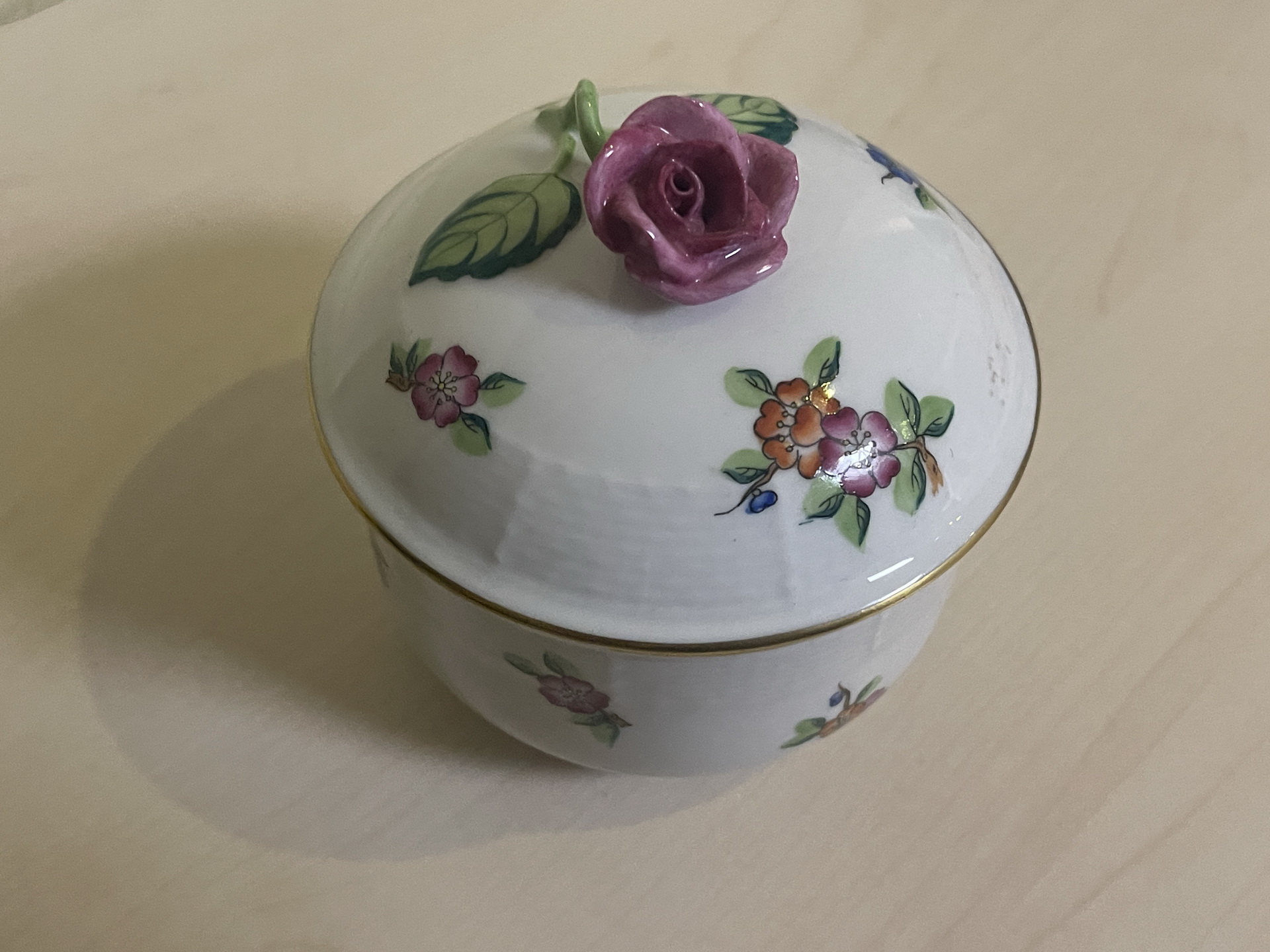 biedermeier-1066ZMrAofK4QEHV Porzellandose Herend Zuckerdose B2087