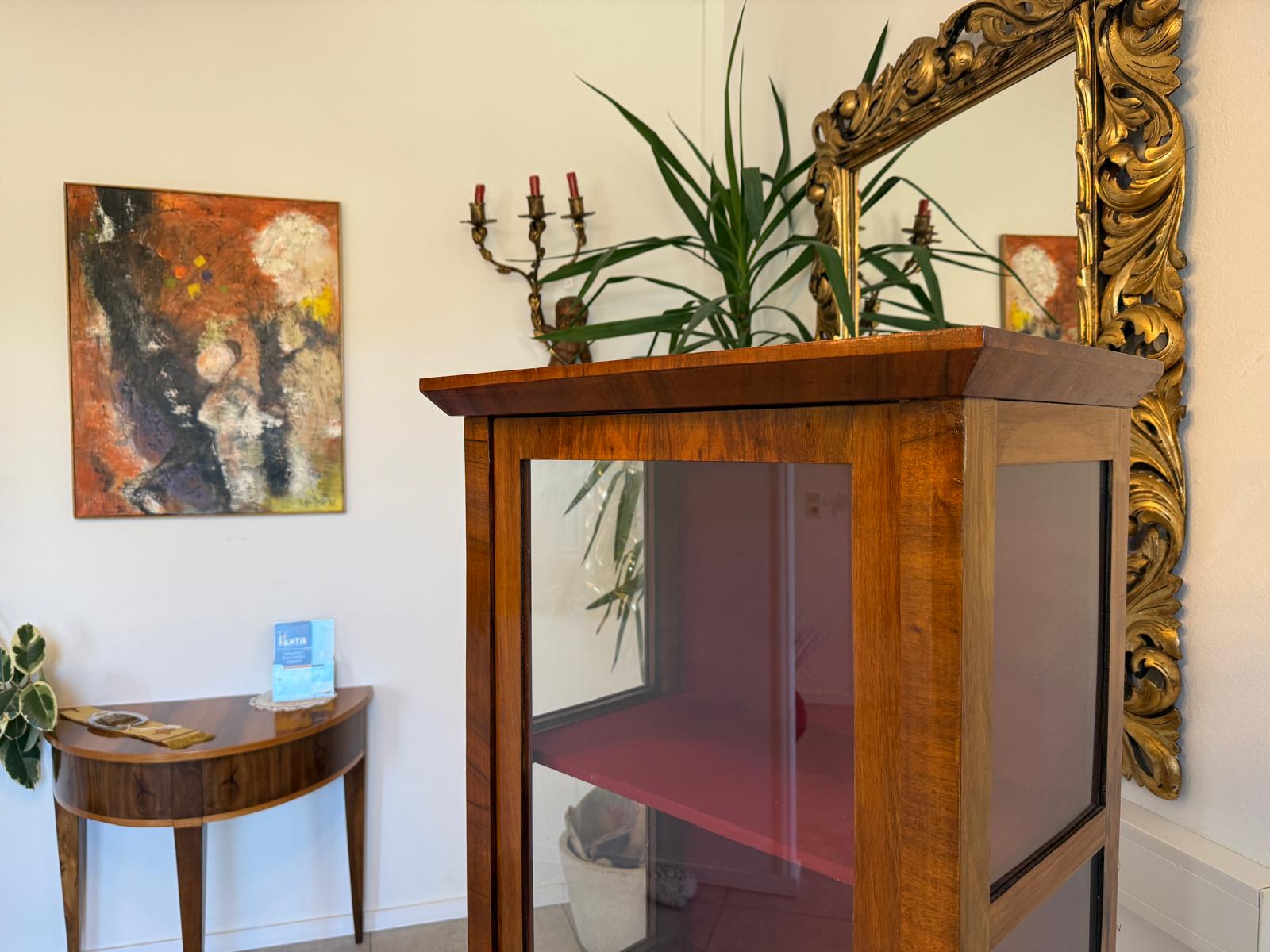 Stilvitrine Biedermeier Glasschrank Bücherschrank Antik G2403