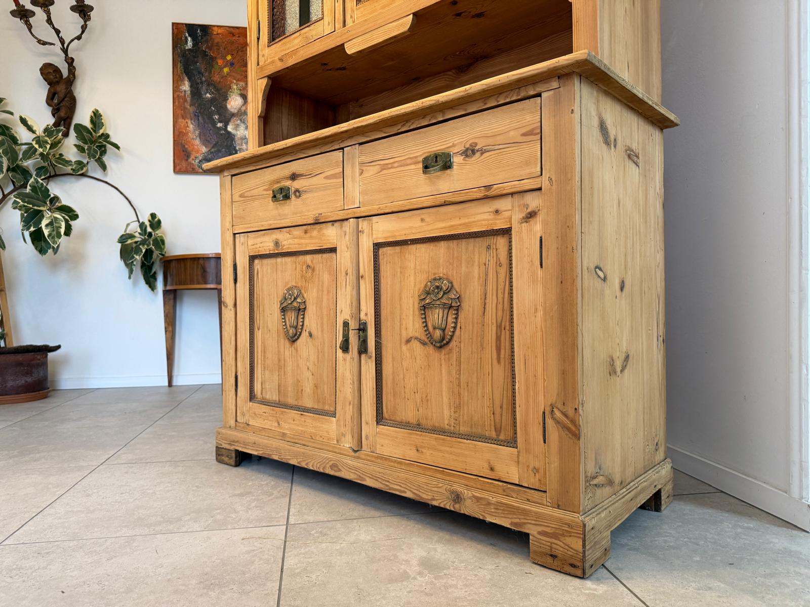 Originale Jugendstil Küchenbuffet Küchenschrank Küchenkredenz G2301