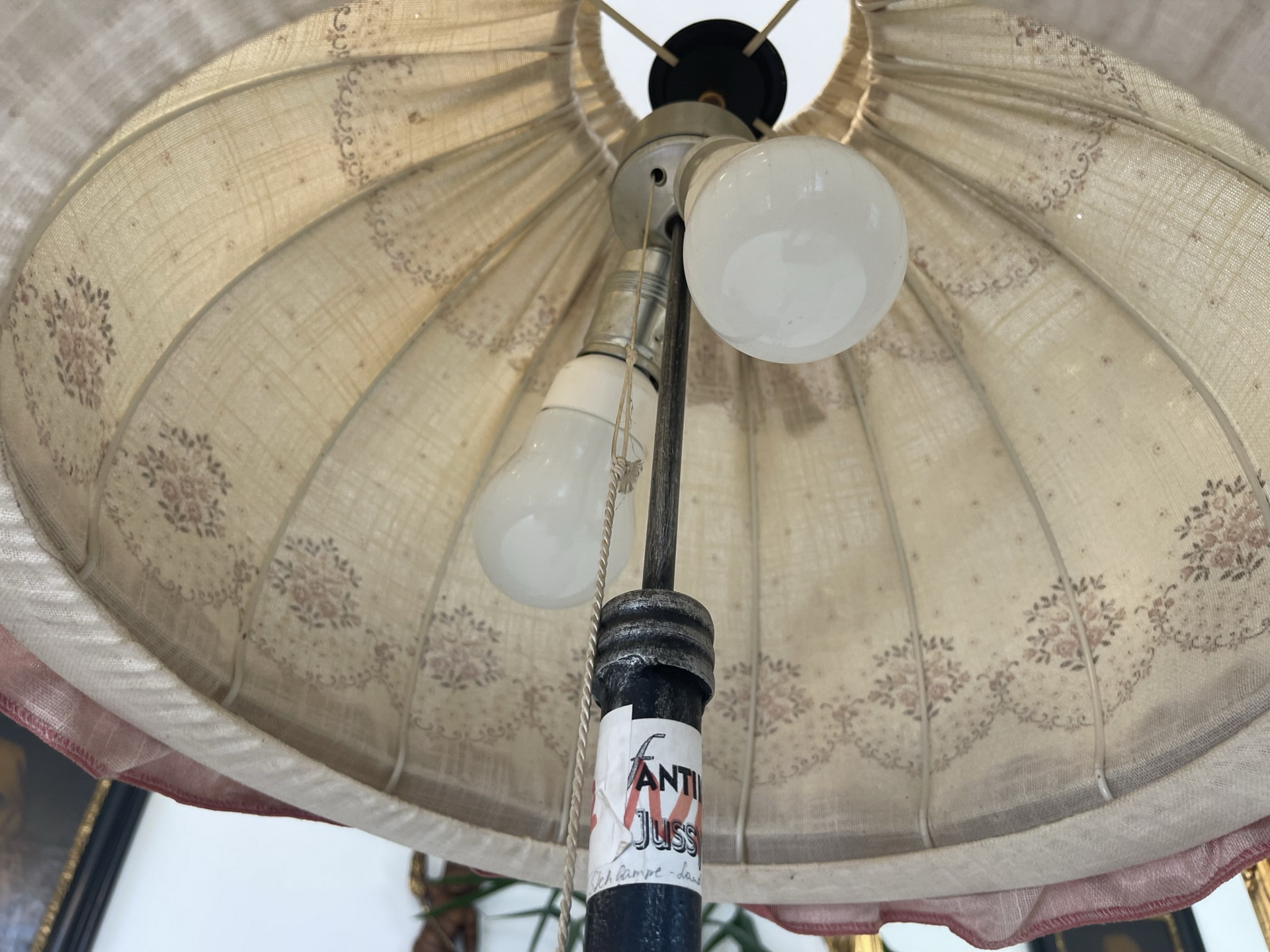 Bauernschrank-Bauernkasten_61udEpNcIRFNXrR Stehleuchte Stehlampe Bauernlampe Stofflampe B1659