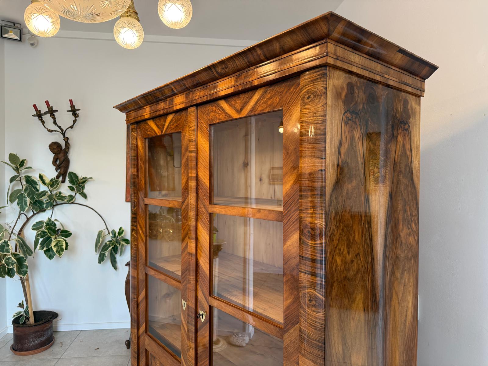 SALE Biedermeier Vitrine Bücherschrank Sammlervitrine Sammlerschrank Antiquität G1817