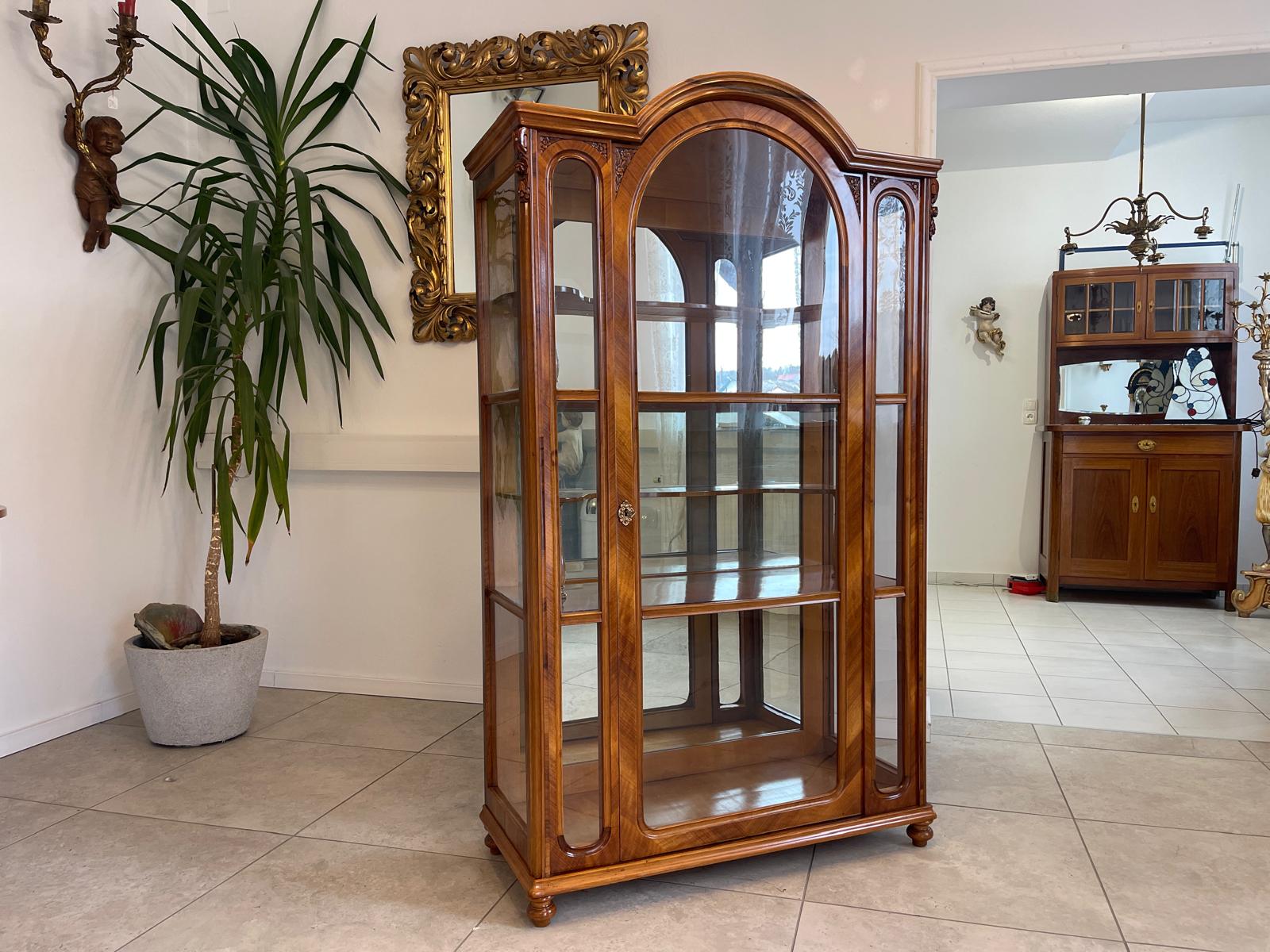 SALE Gründerzeit Vitrine Bücherschrank Sammlervitrine Antiquität G1187