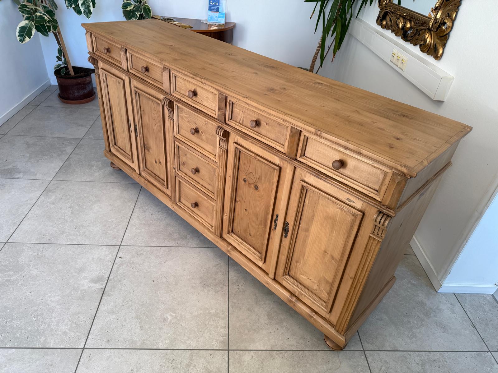 Massiver Apothekenschrank 8 Ladenkommode Ladenschrank G2291