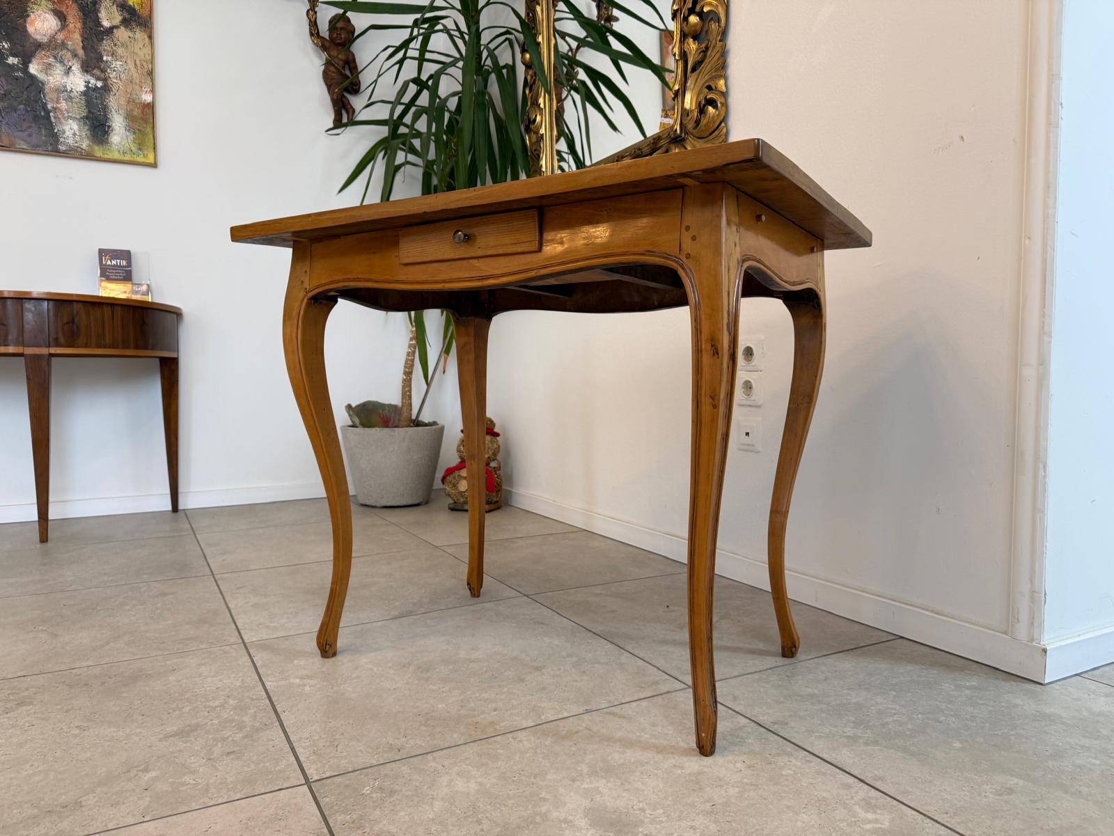 Spätbiedermeier Tischerl Biedermeier-Tisch Marketiert Intarsiert D1002