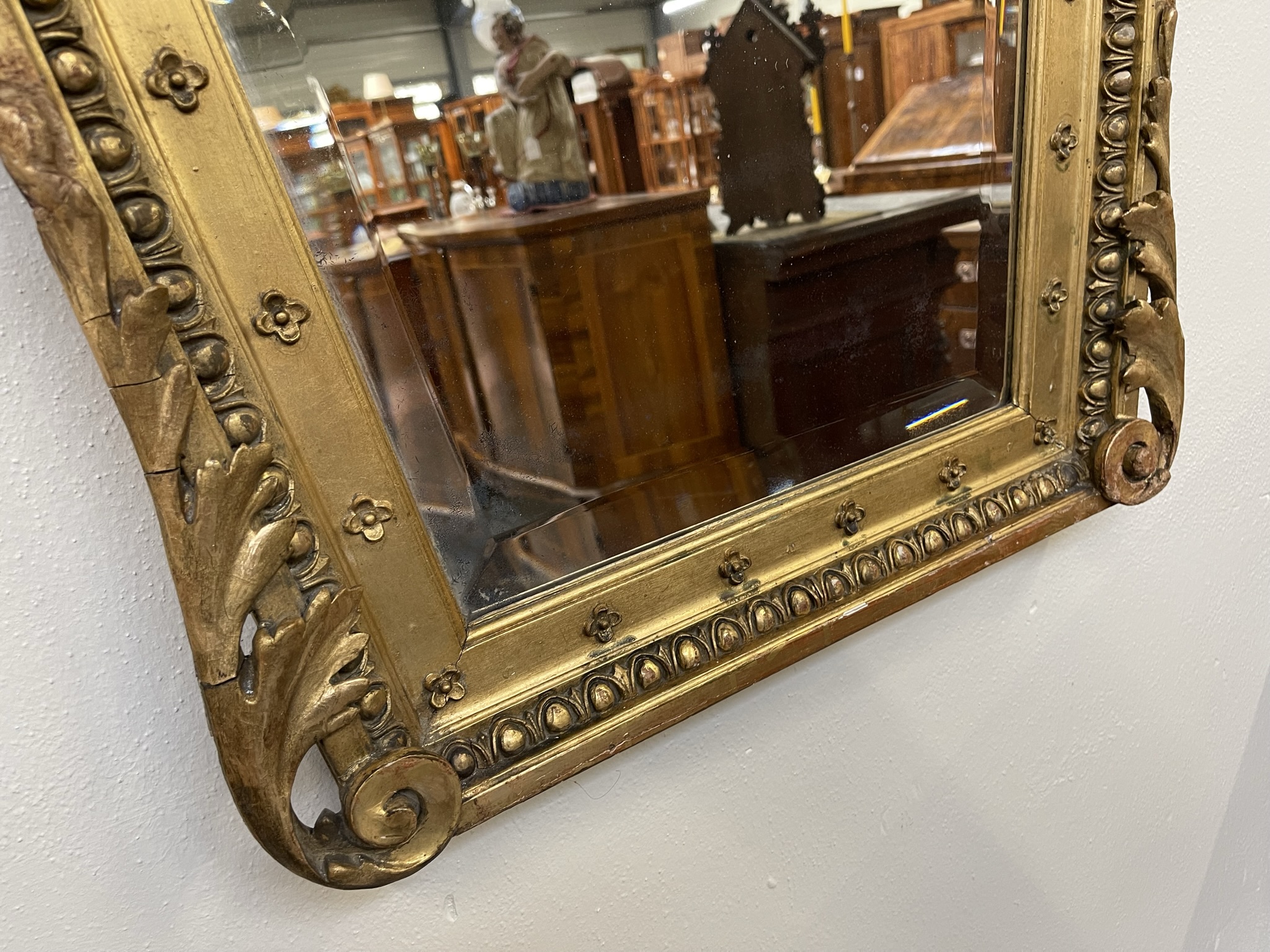 IMG_0988 Florentiner Rahmen Spiegel vergoldet Original i1288