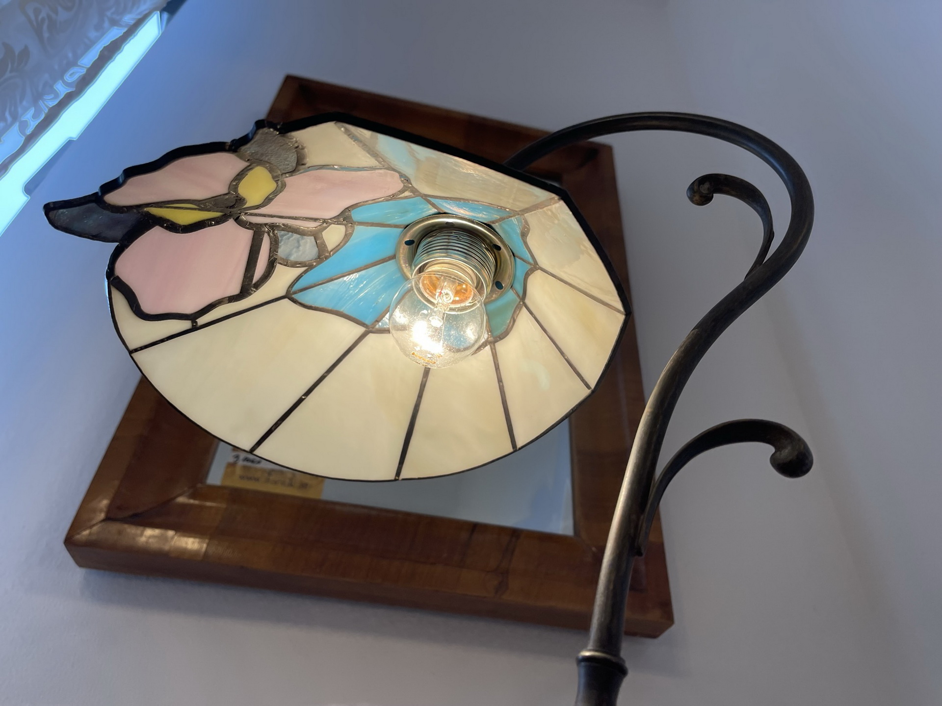 tiffany-glaskunst-_157 Echtglas Schreibtisch Lampe Tiffany Glaskunst Klaunser kl14-1