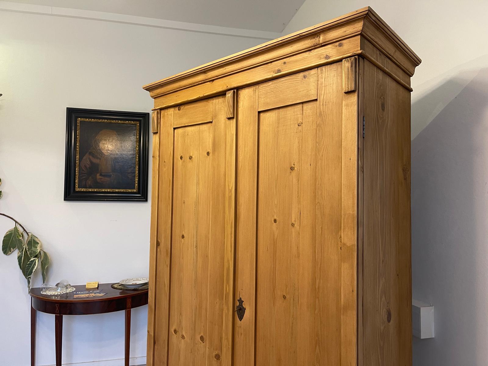 Jugendstil Bauernschrank Naturholzschrank A5135