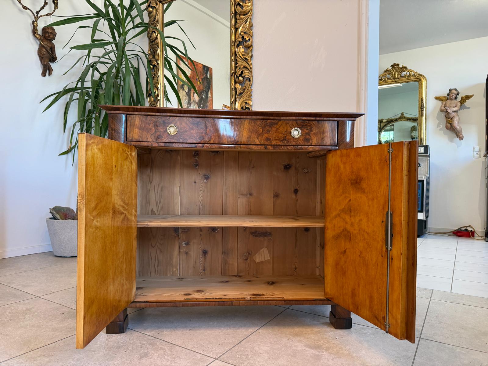 Biedermeier Trumeau Restauriert Antiquität Restauriert D2391