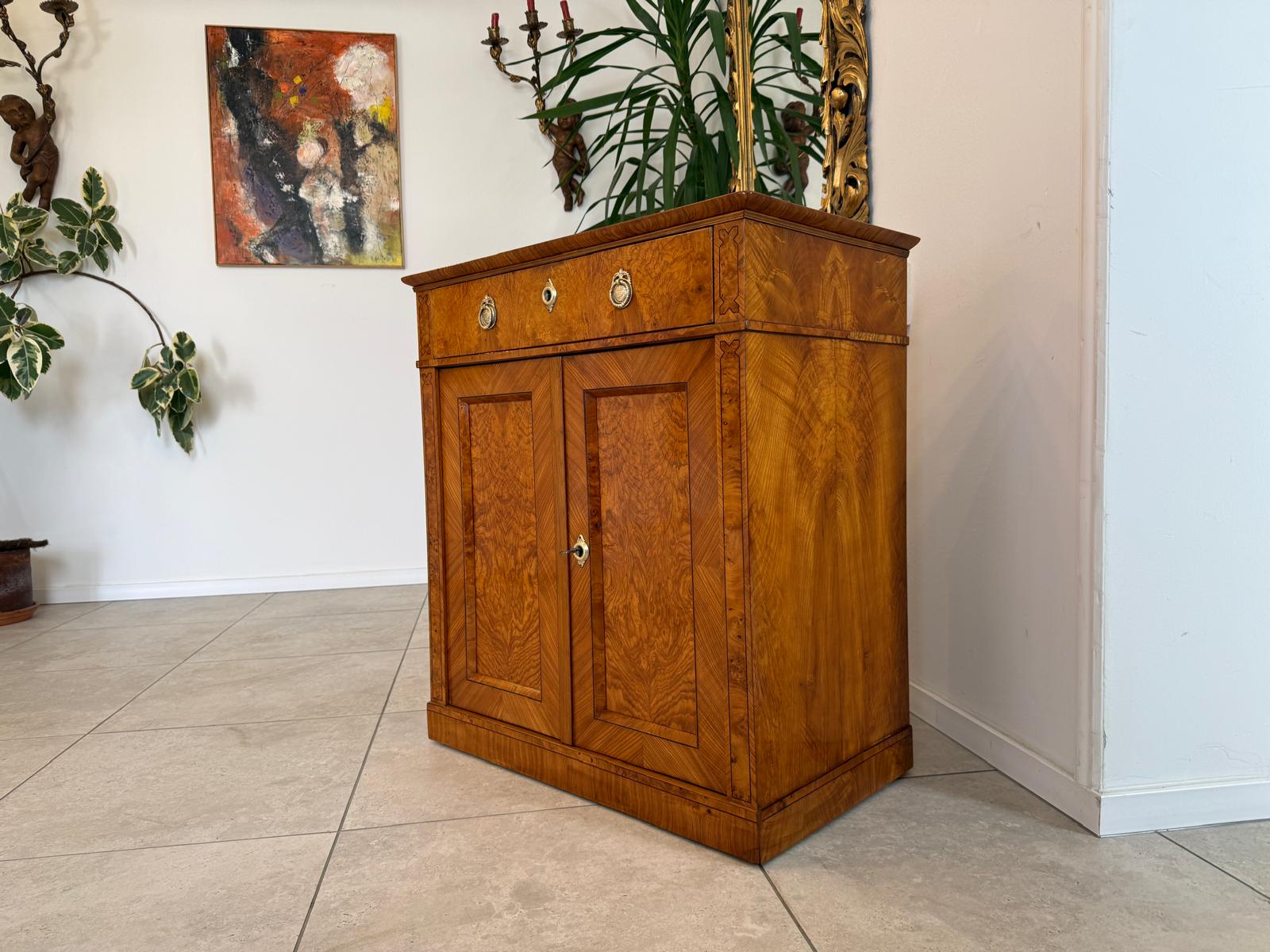 Restauriertes Biedermeier Trumeau Anrichte Antiquität D1193