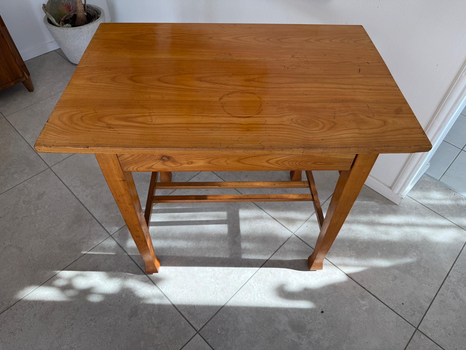 Jugendstil Tisch Kirschholz Beistelltisch G1979
