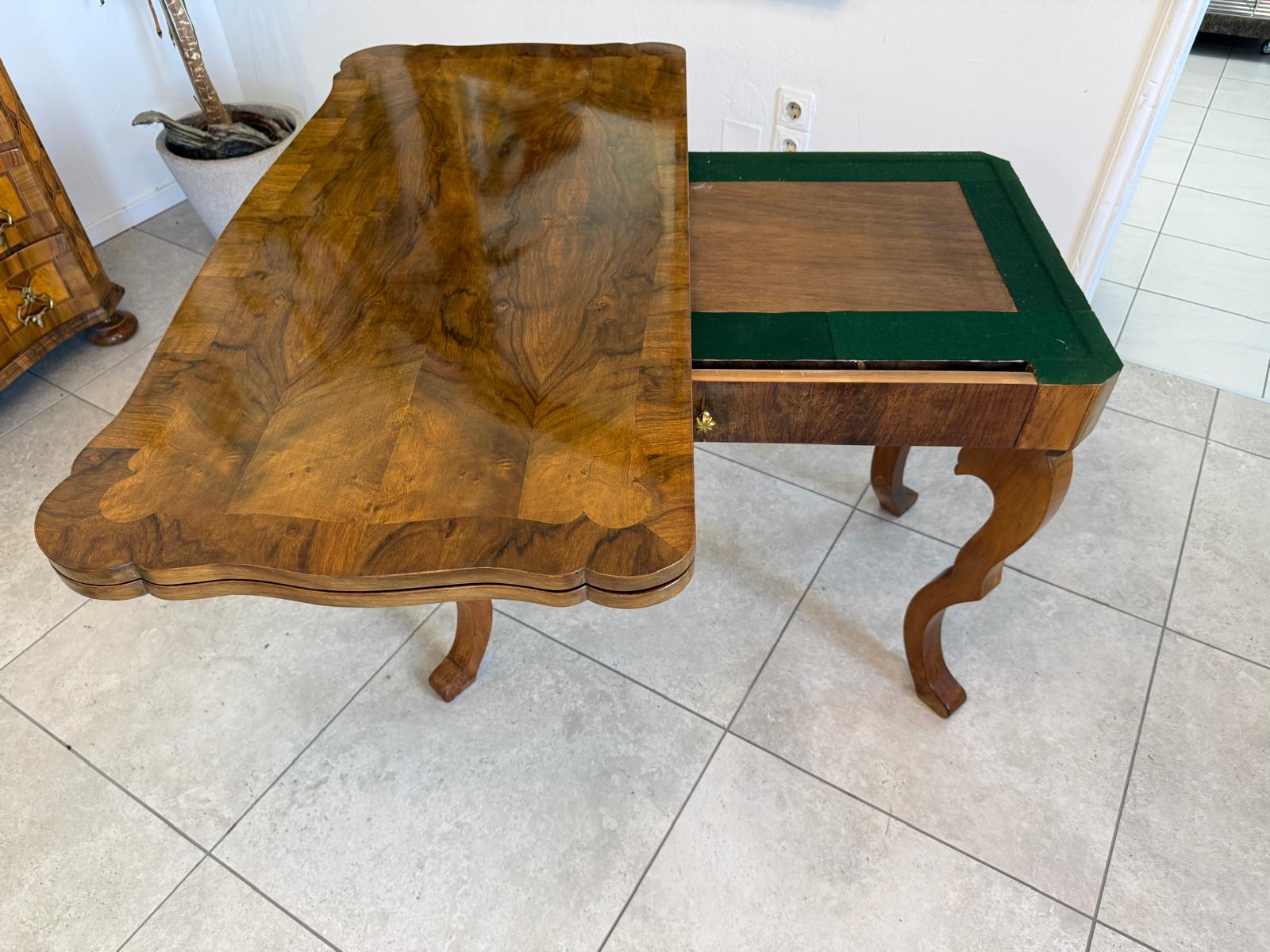 Origialer Spätbiedermeier Spieltisch Schachtisch Konsoltisch D2805