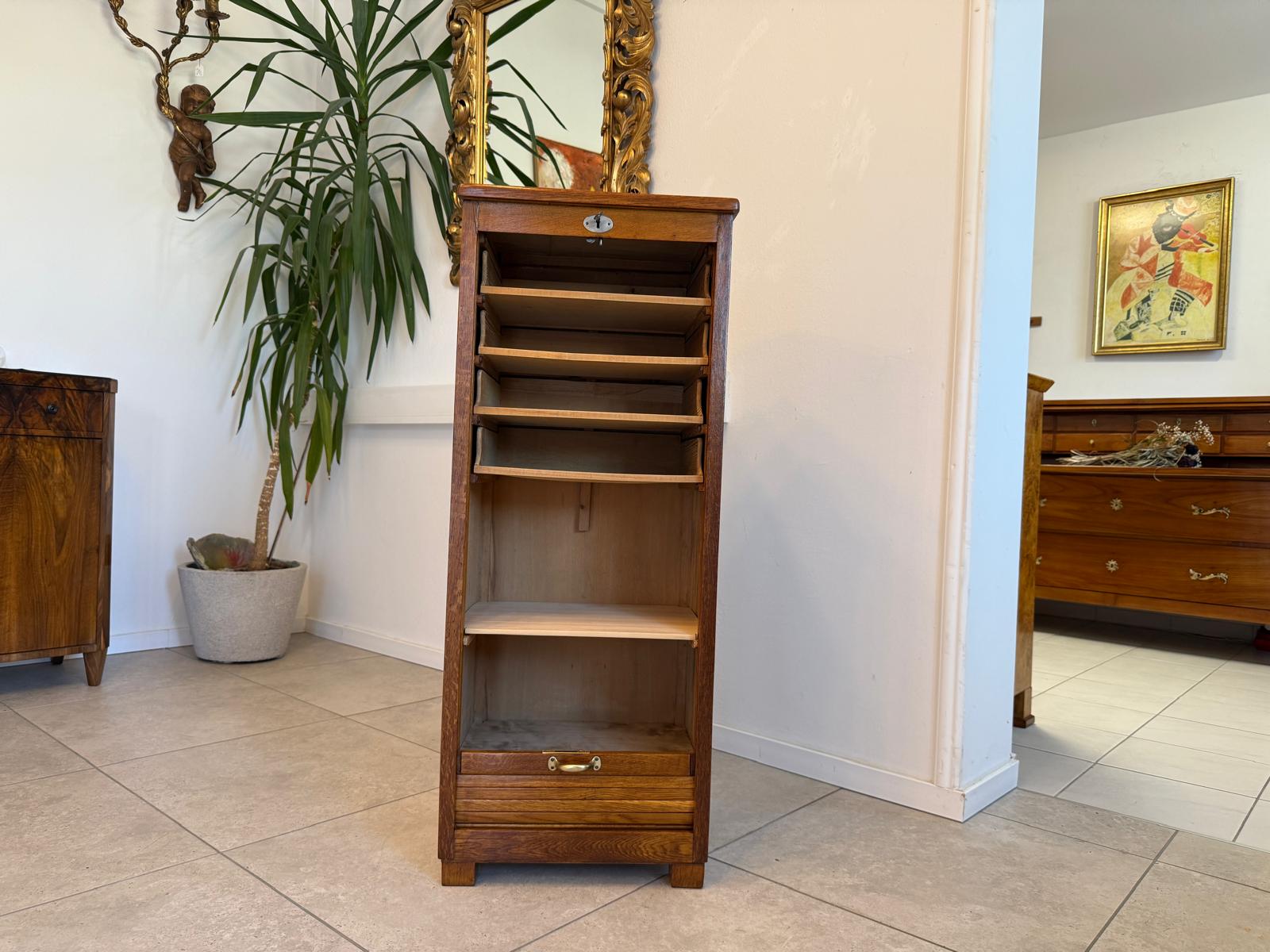 Restaurierter Jugendstil Rolladenschrank Rolladenkasten G1963