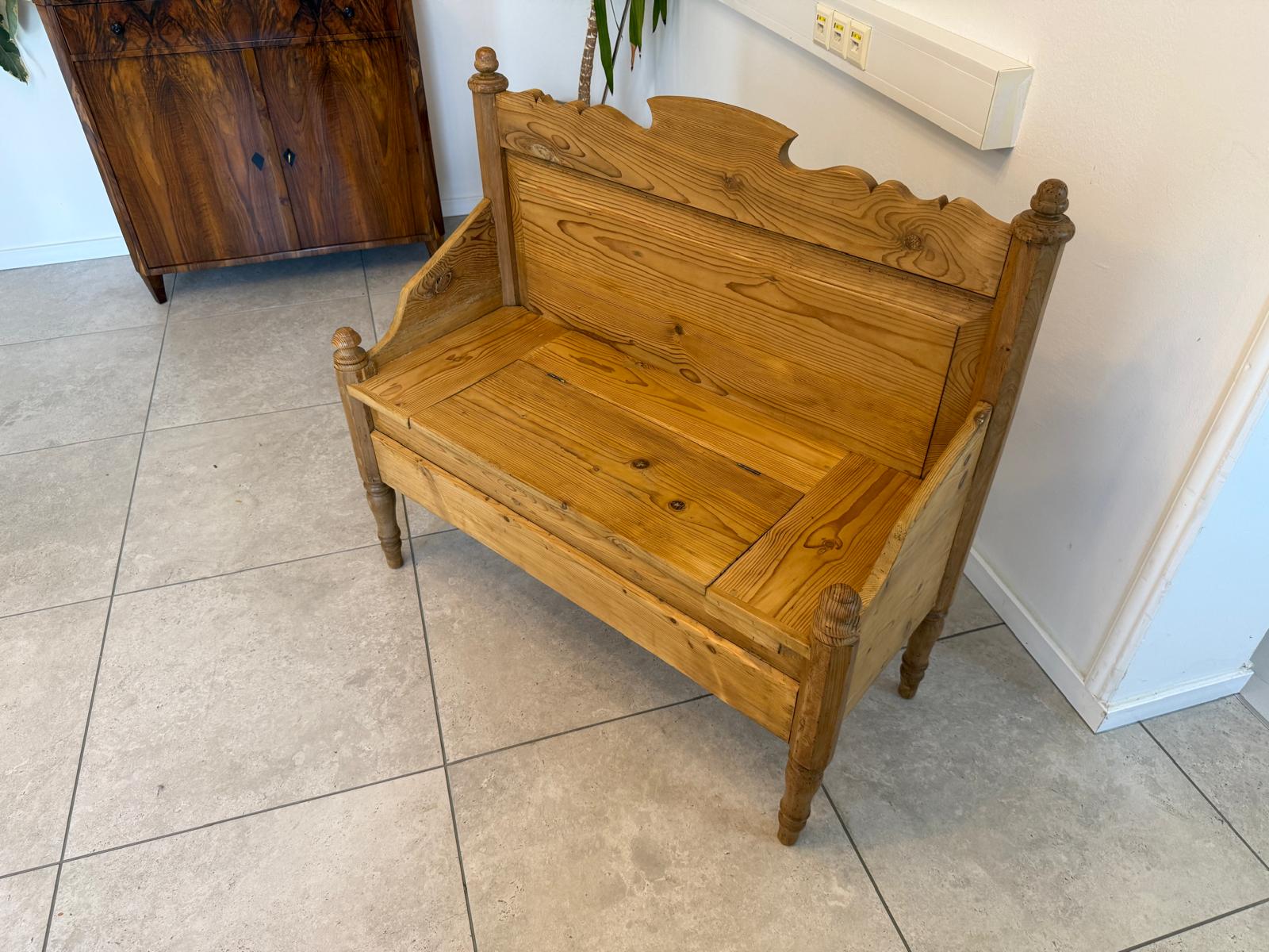 Uriges 2er Bankerl Gründerzeit Bank Sitzbank Holzbankerl  G1936