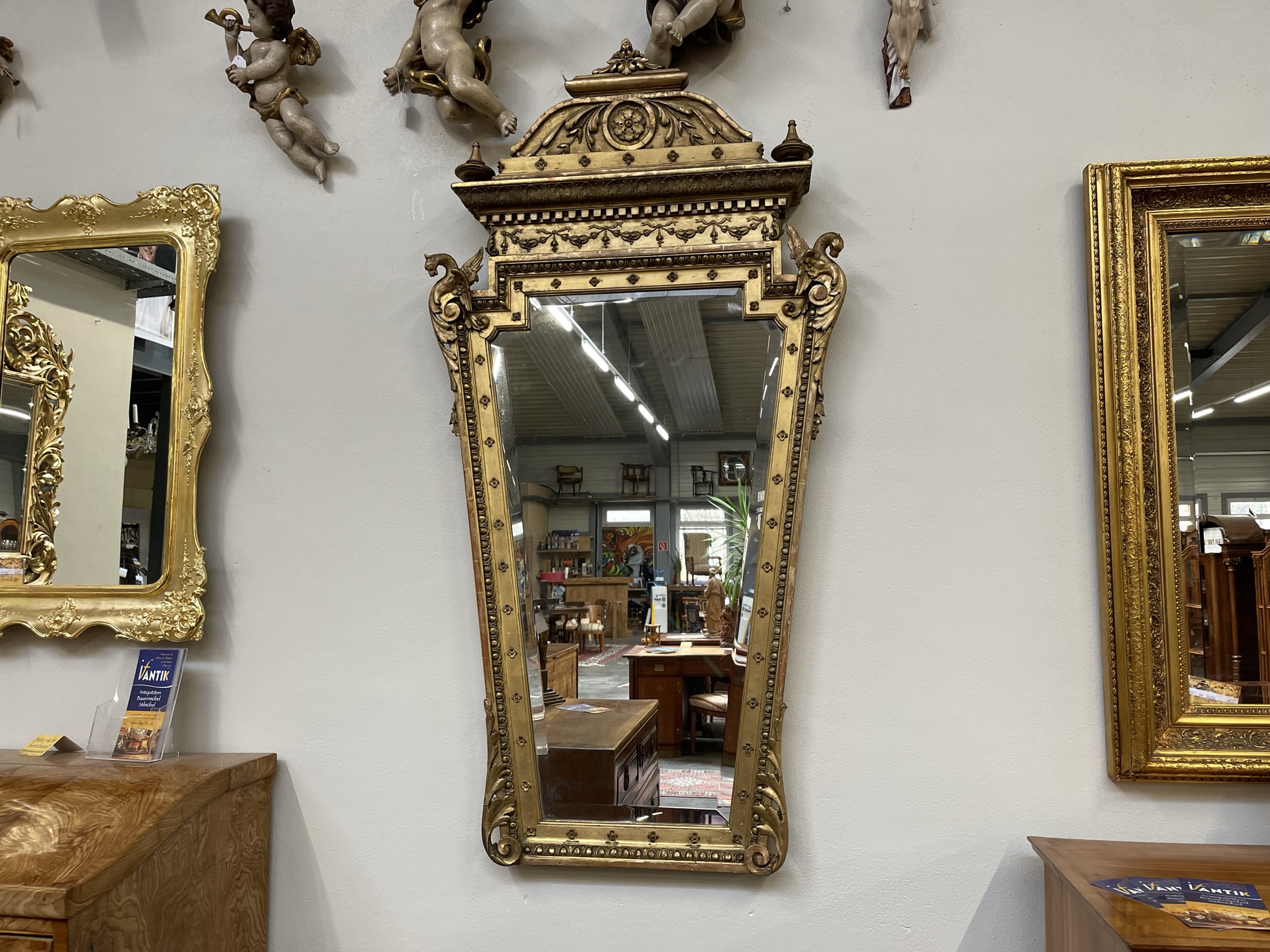 IMG_0984 Florentiner Rahmen Spiegel vergoldet Original i1288