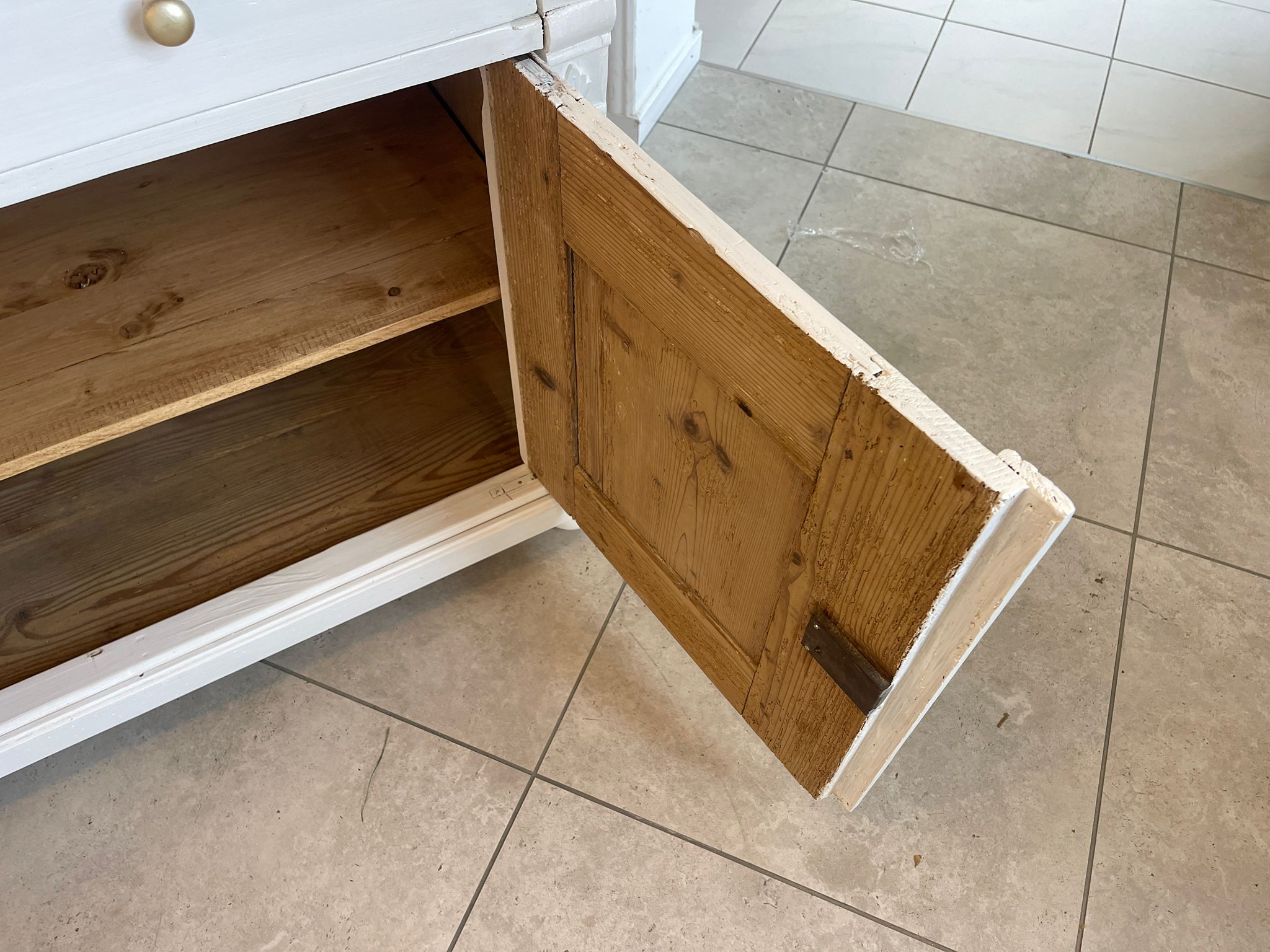 Aufsatzbuffet Küchenkredenz Bauernschrank Aufsatzkommode Chabby Chic G1607