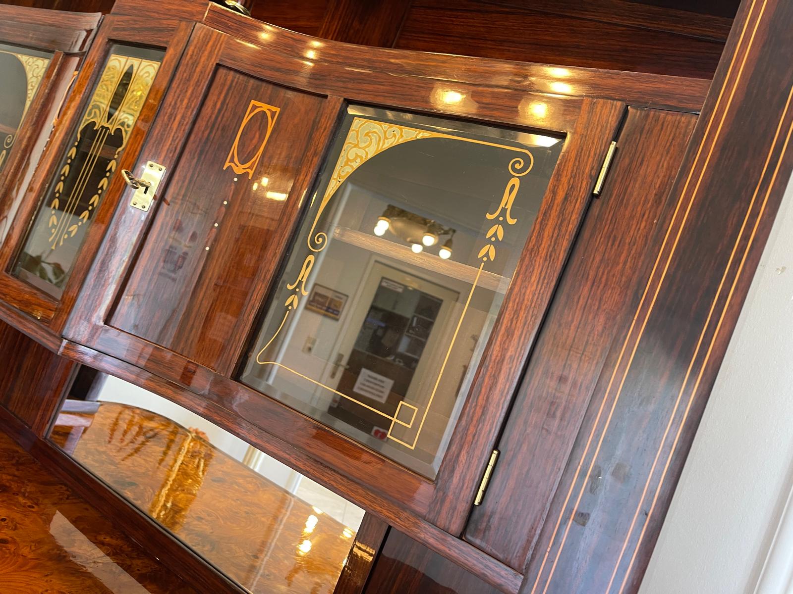 SALE Restauriertes Jugendstil Kredenz Etagere Bücherschrank Traum Antiquität G1640