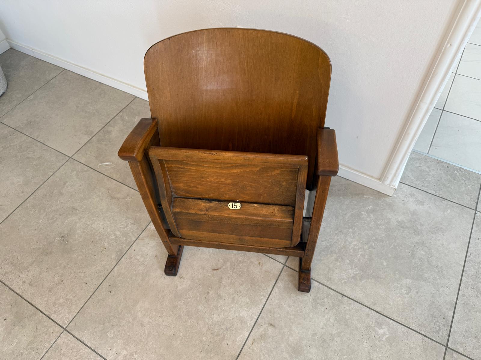 Original Wiener Kinosessel 1er Sitz Klappstuhl Stuhl Nostalgie G1720