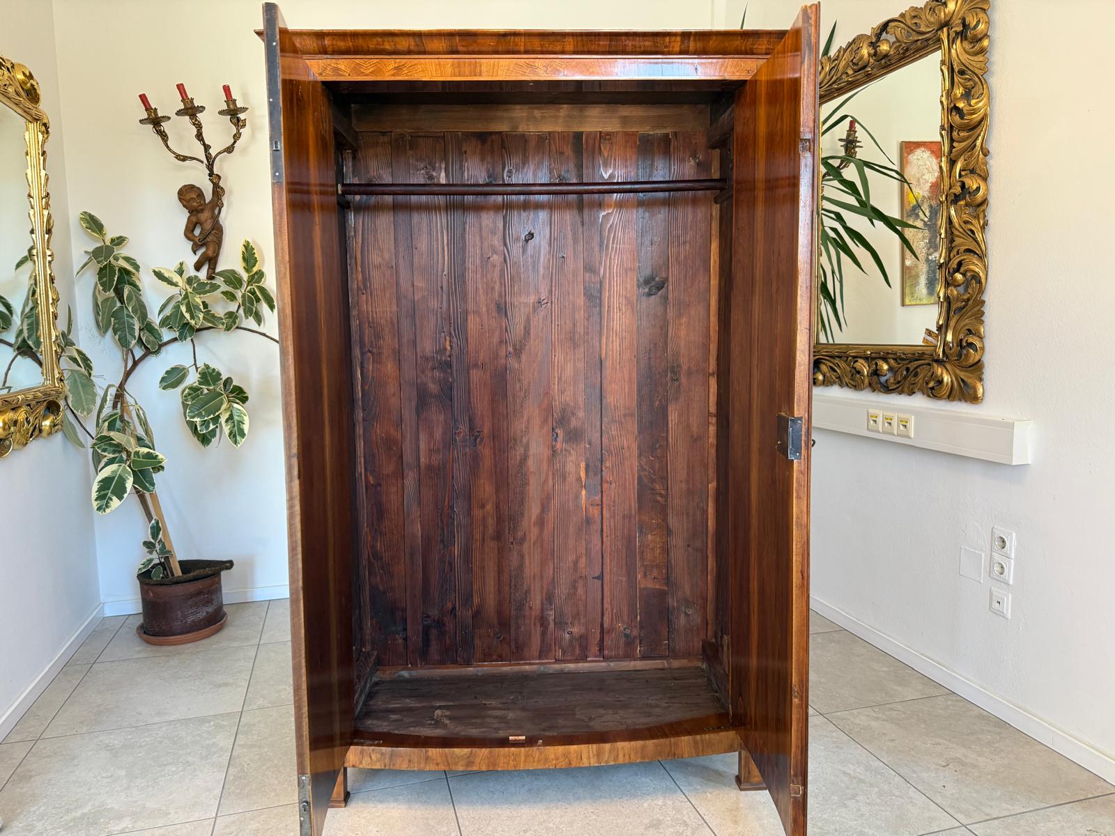 Sale Empire Säulen Hallenschrank Restauriert Antik Antiquität D1209