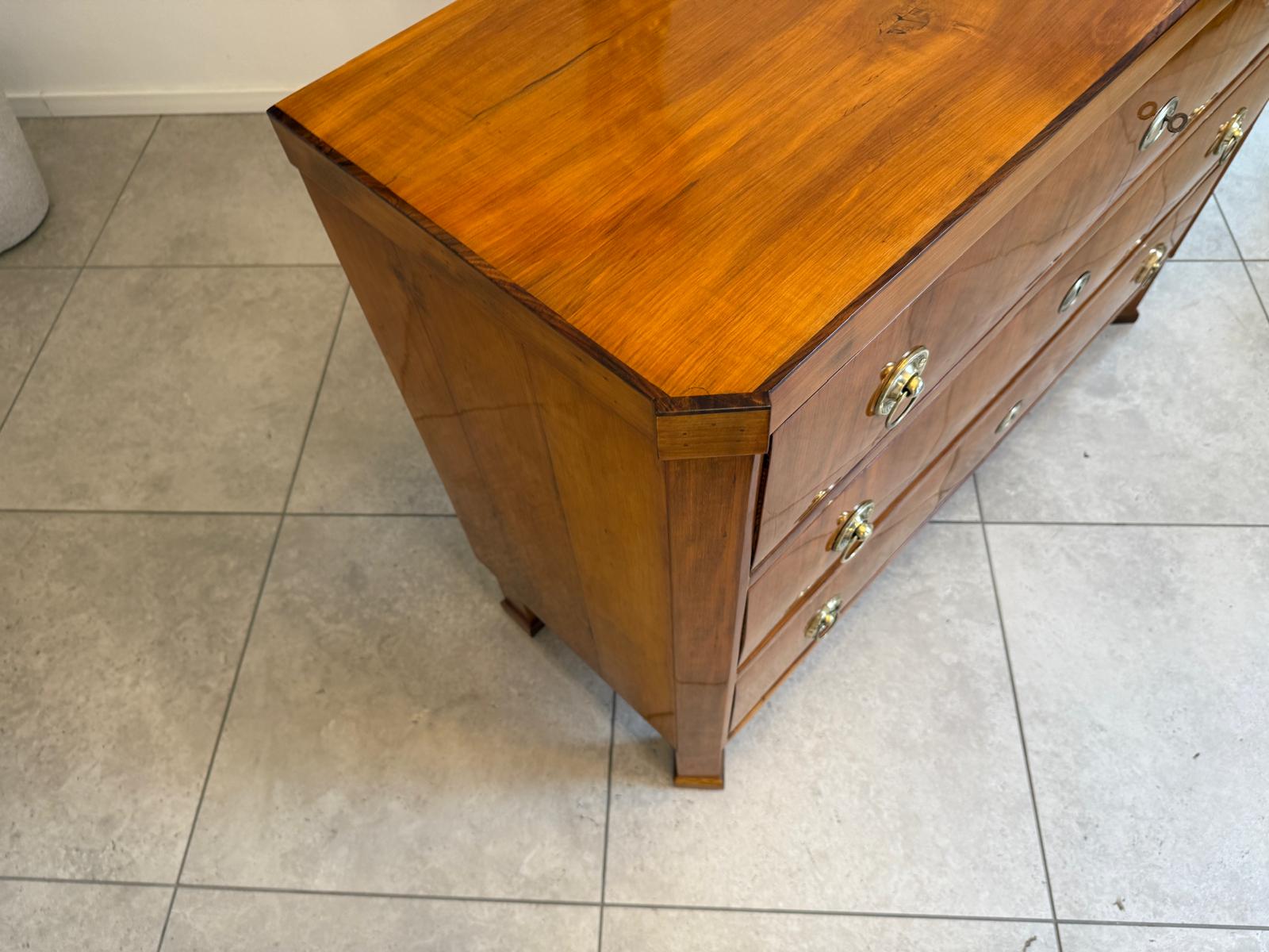 Restaurierte Biedermeier Kommode 3 Ladenkommode Nussholz Antiquität G2241