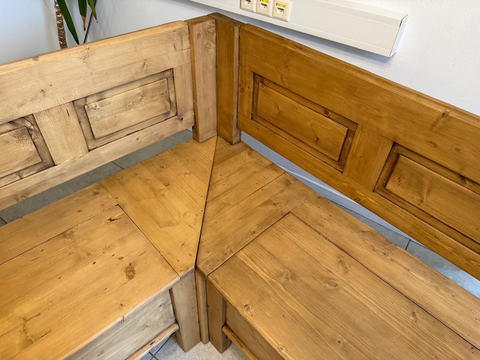 Eckbank Eckbankgruppe Bauernstube Naturholz Sitzgruppe D1133