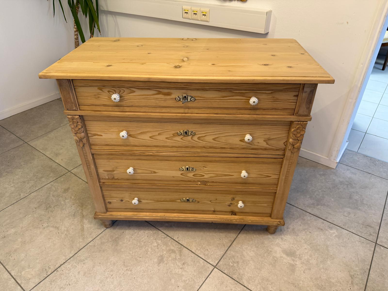 Restaurierte Jugendstil Kommode Ladenkommode Weichholz G2382