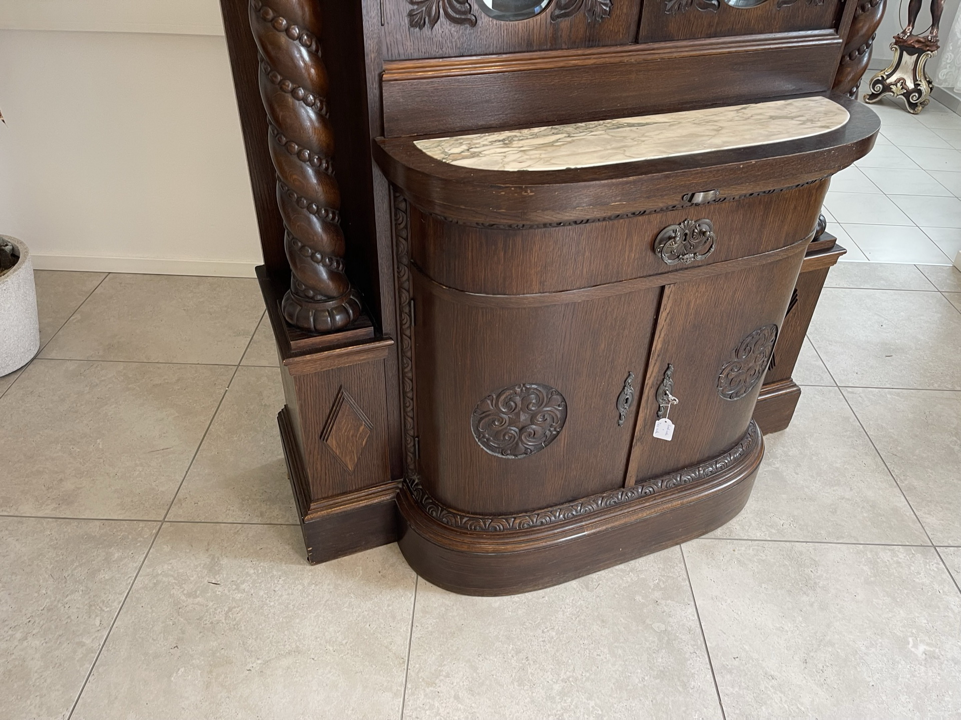 antiquitaeten_104 Originales Historismus Aufsatzbuffet Altarschrank B1533
