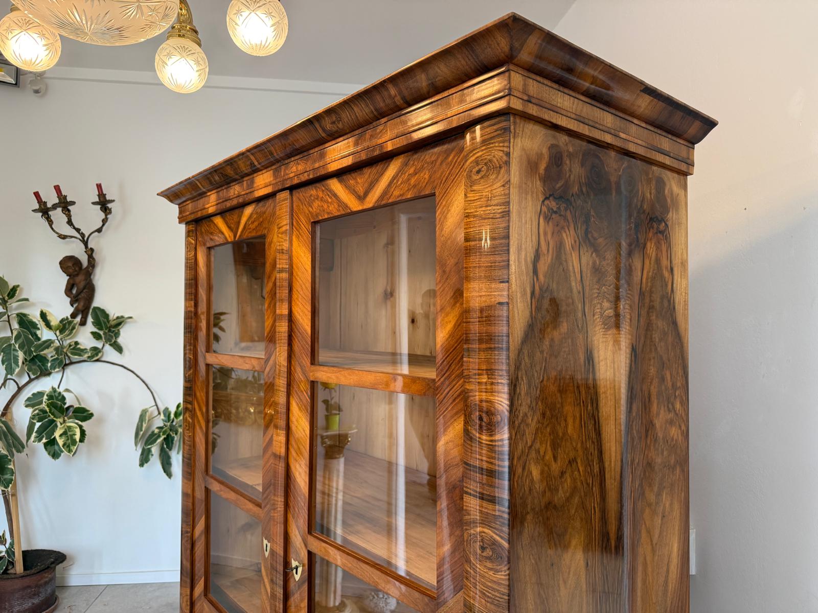 SALE Biedermeier Vitrine Bücherschrank Sammlervitrine Sammlerschrank Antiquität G1817
