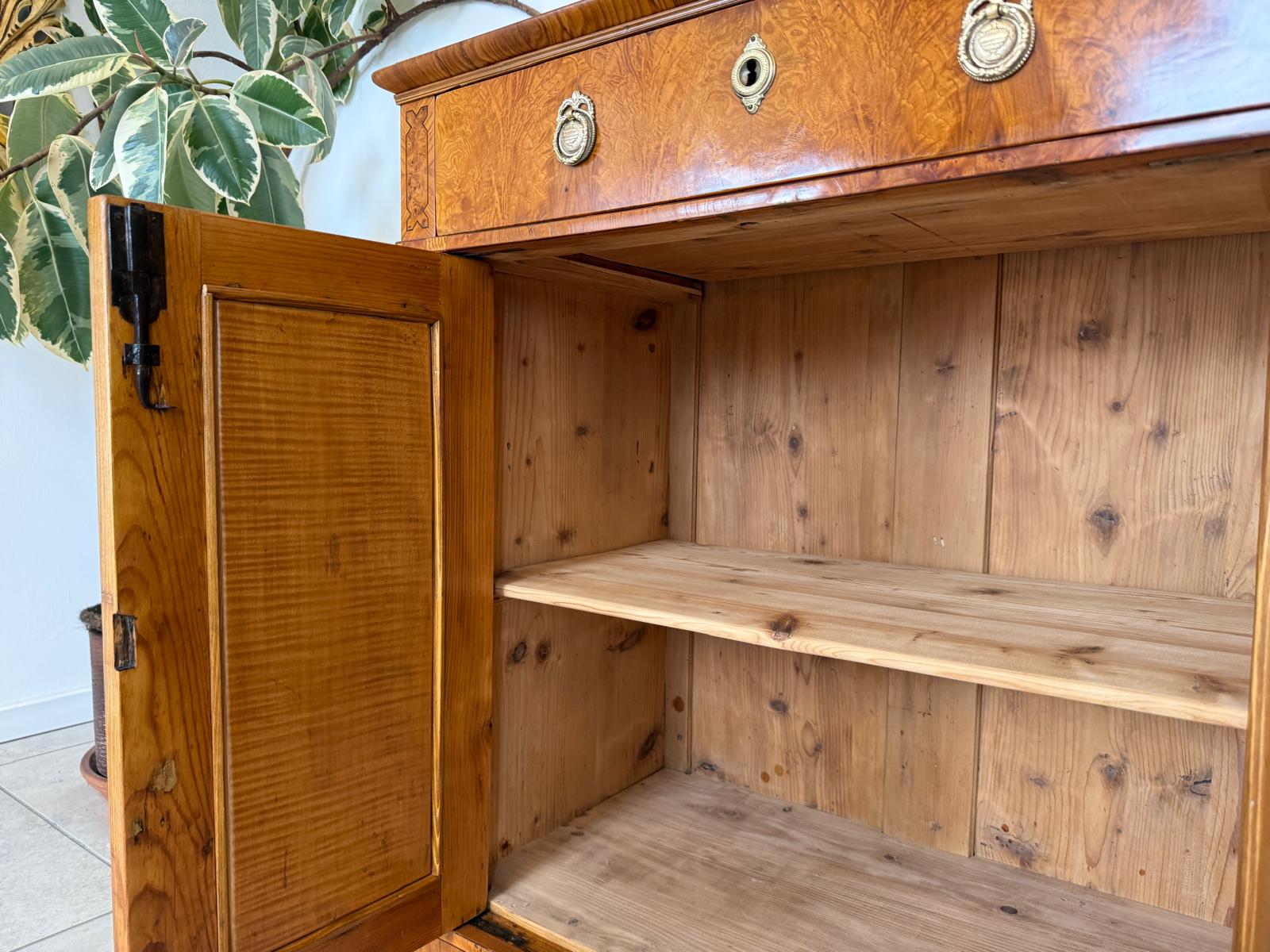 Restauriertes Biedermeier Trumeau Anrichte Antiquität D1193