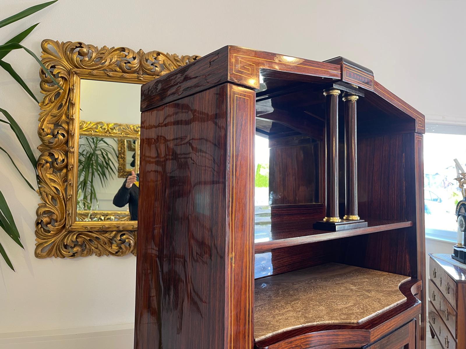 Restauriertes Jugendstil Kredenz Vitrinenschrank  Bücherschrank Traum Antiquität G1443