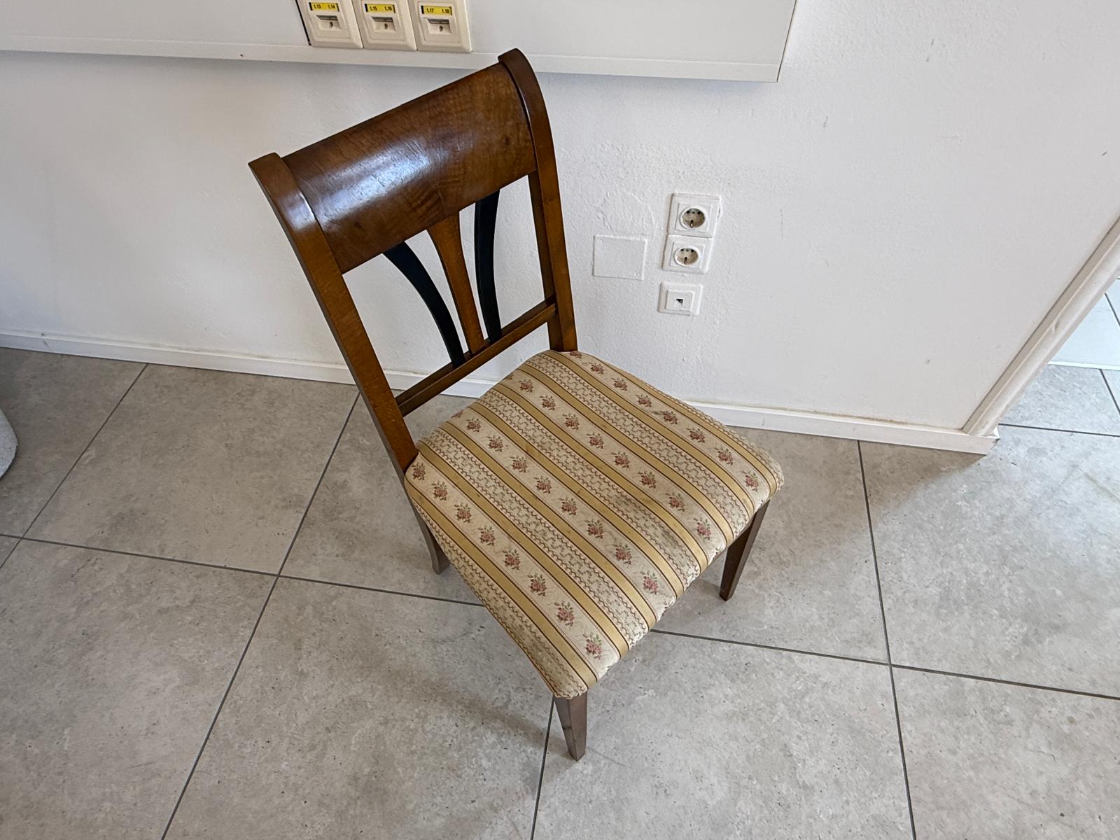 Originaler Biedermeier Sessel Antik Nussholz Antiquität D2419