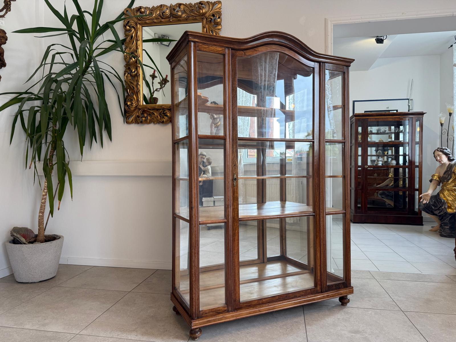 SALE Authentische Biedermeier Vitrine Bücherschrank Sammlervitrine Antiquität G2101