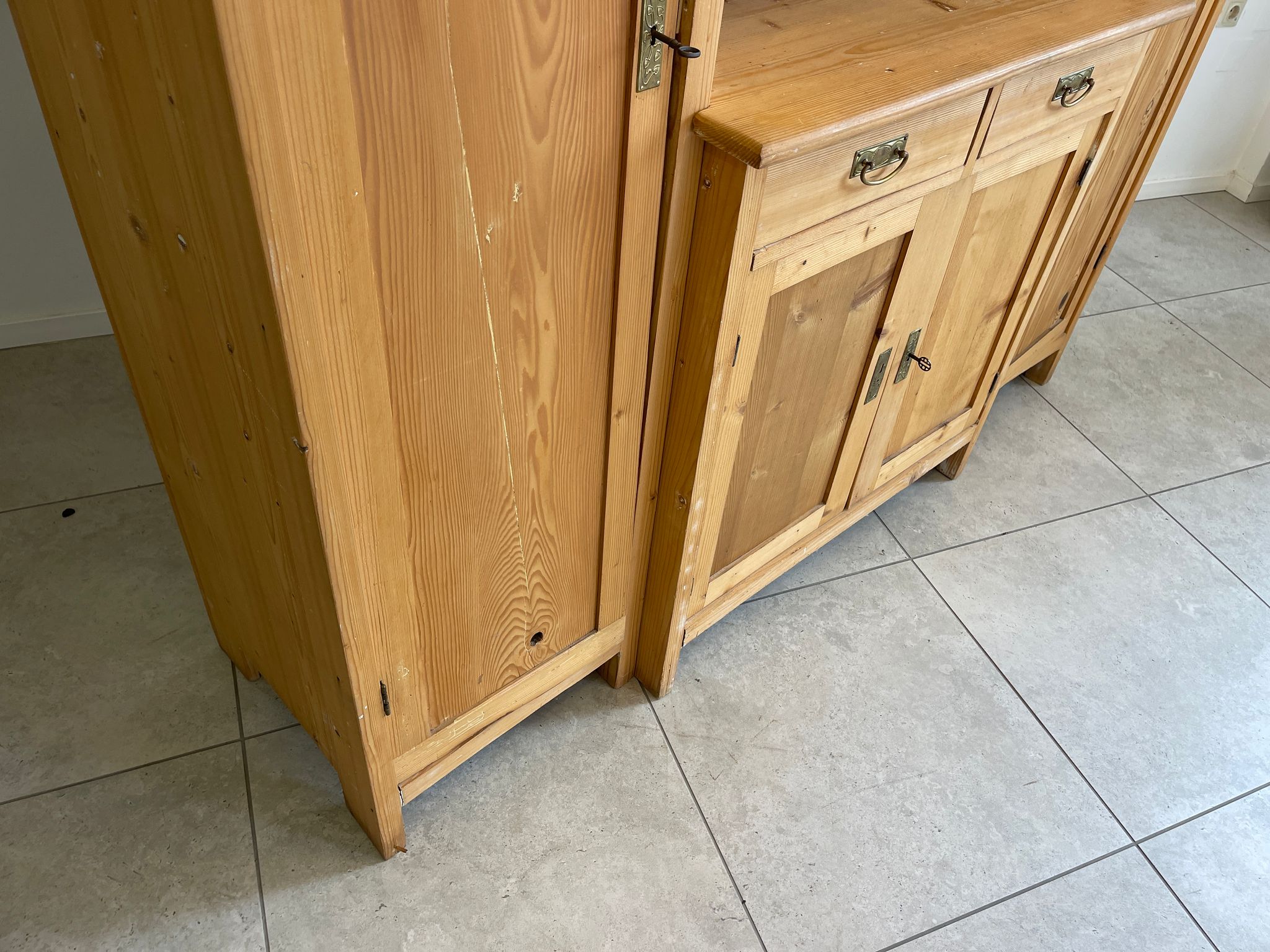 Jugendstil Garderobenschrank Dielenschrank Bauernmöbel G1514