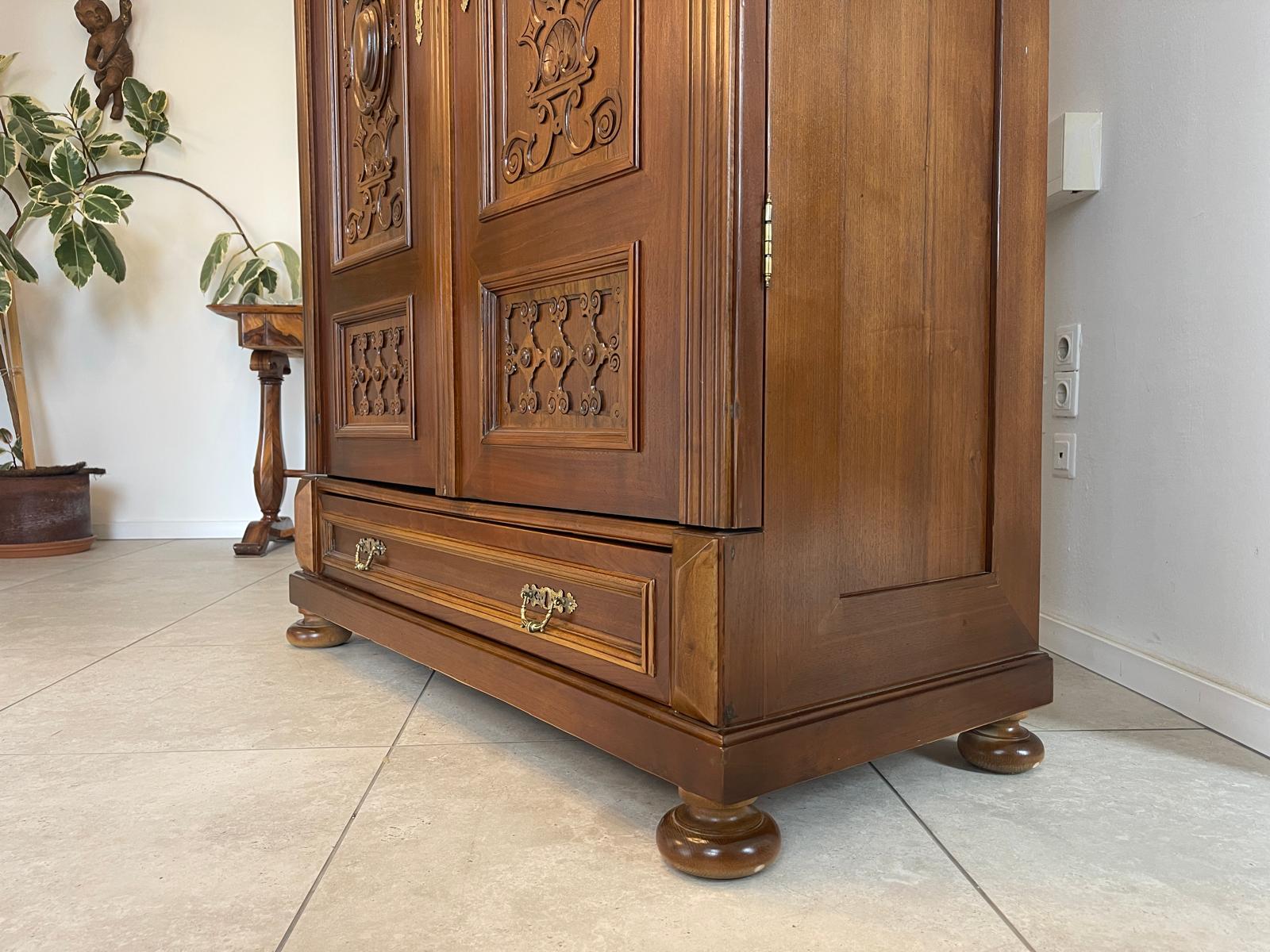 originaler Gründerzeit Schrank Kleiderschrank G1602