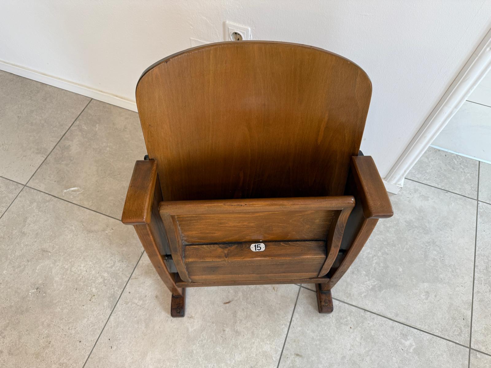 Original Wiener Kinosessel 1er Sitz Klappstuhl Stuhl Nostalgie G1720