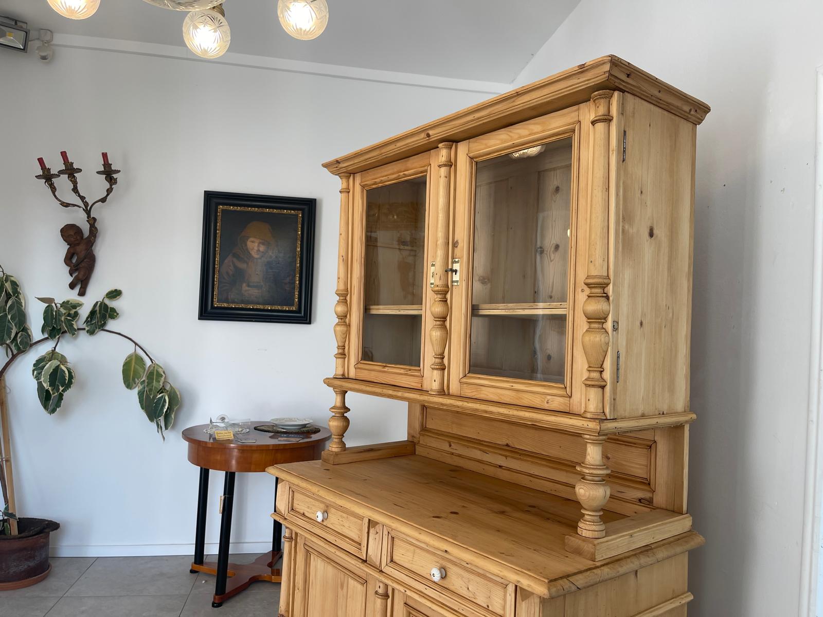 Gründerzeit Küchenschrank Naturholz Fichtenholz Kredenz G1220