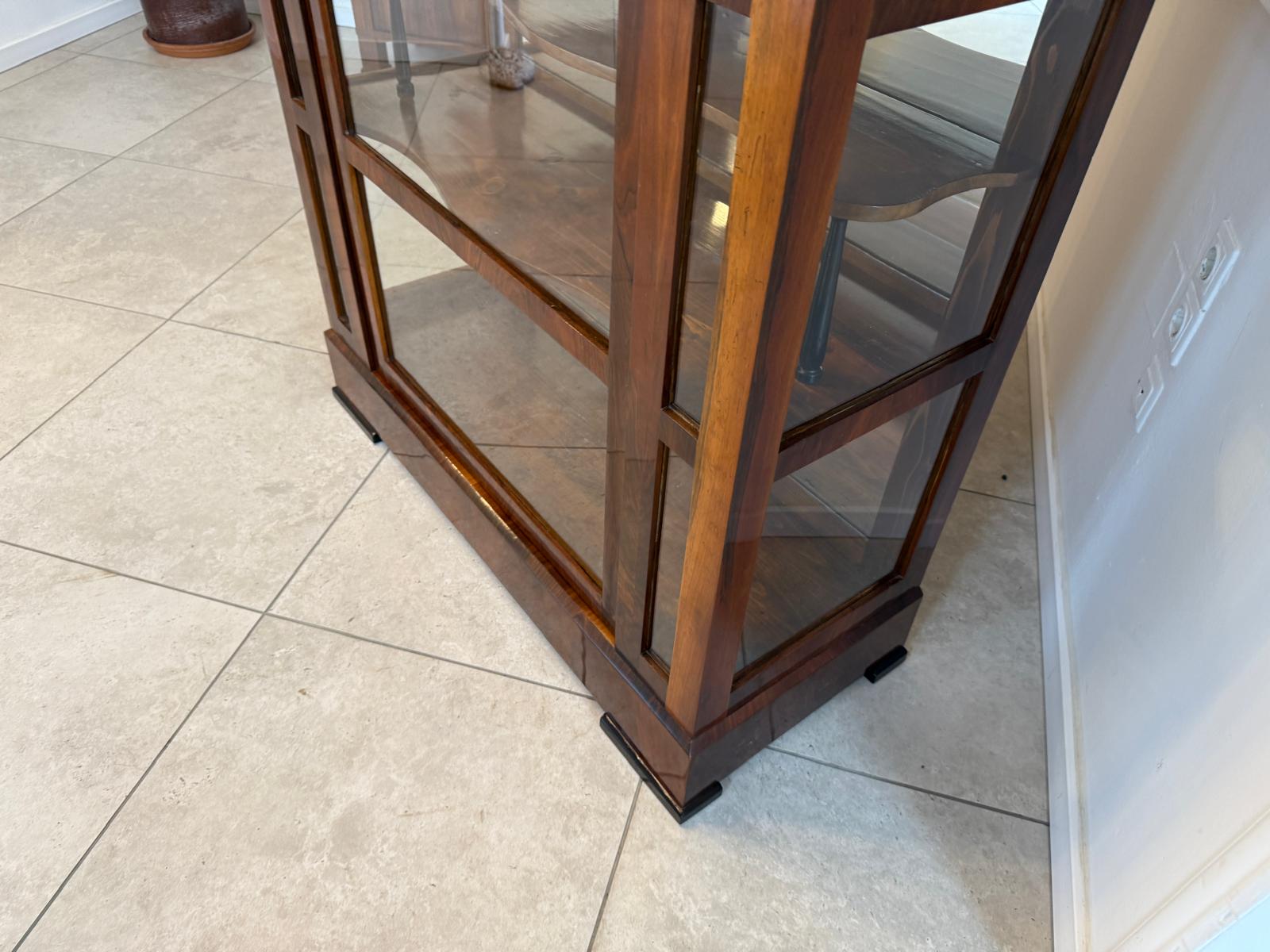 SALE Restaurierte Biedermeier Vitrine Bücherschrank ANTIQUITÄT G2084