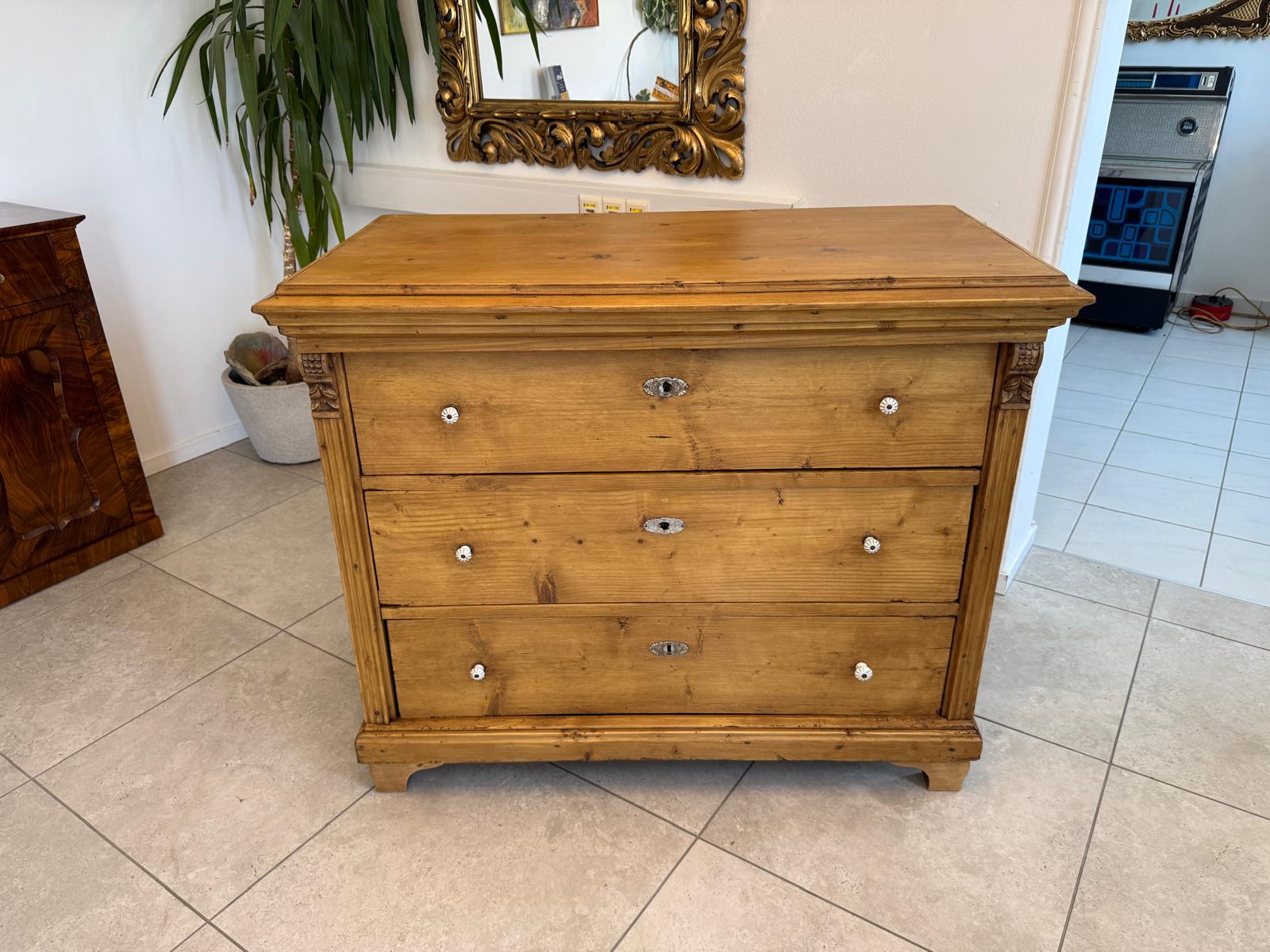 Restaurierte Biedermeier Kommode 3 Ladenkommode Antik ifantik D2485
