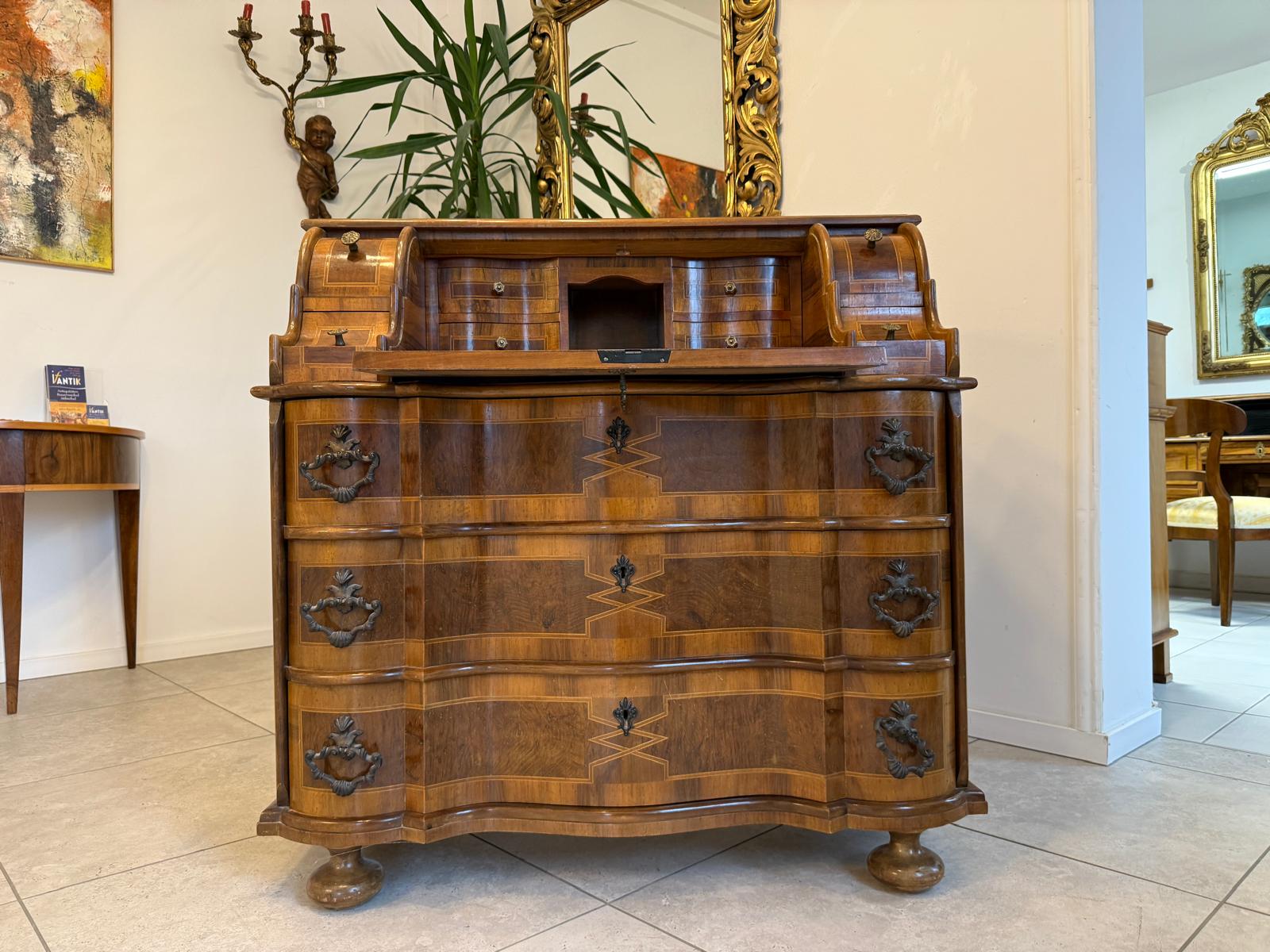 Sekretär Schreibsekretär Barockstil Marketerien Traum G2232