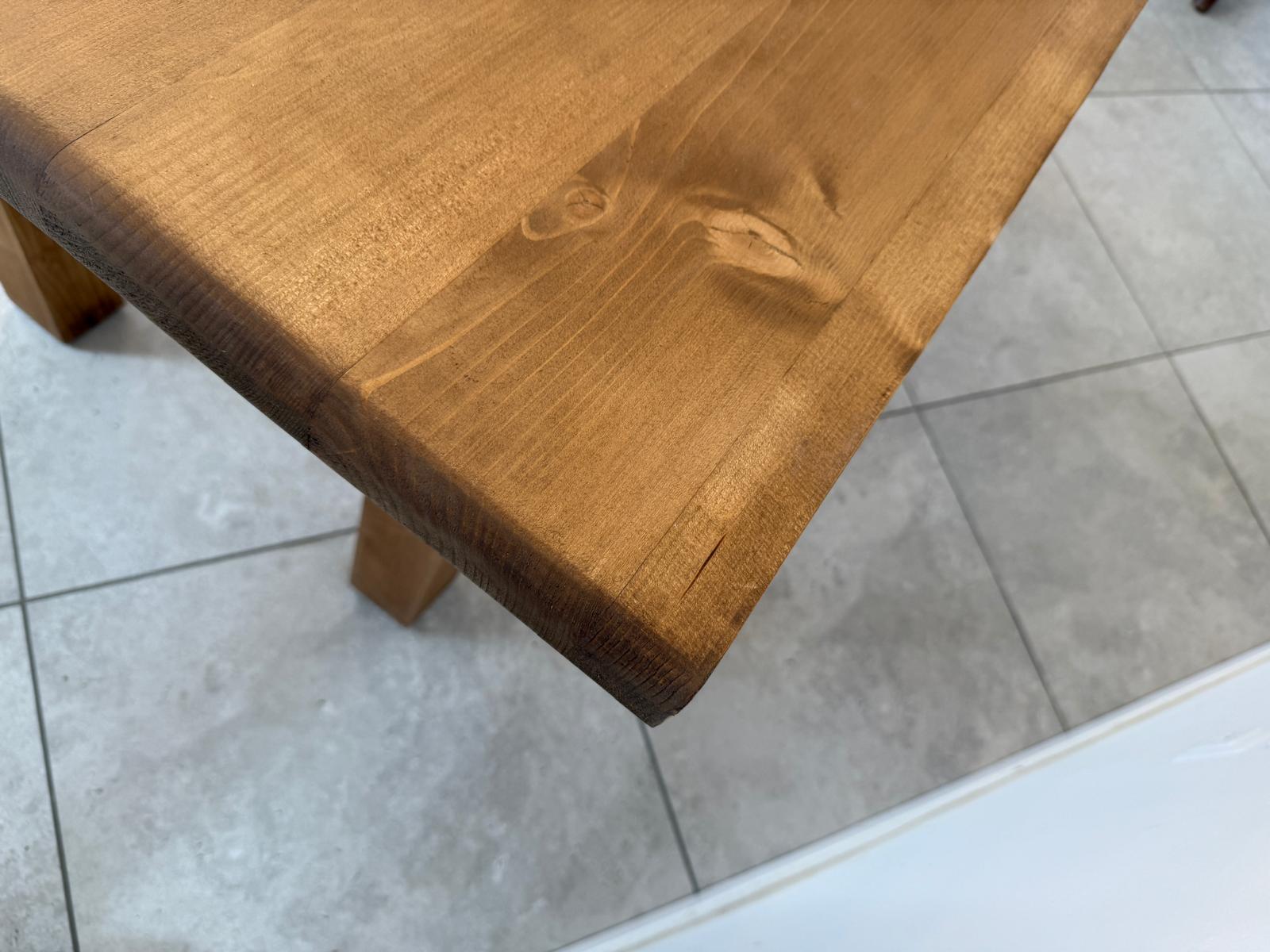 Massiver Bauerntisch Naturholz Fichte Esstisch Wandtisch G1804