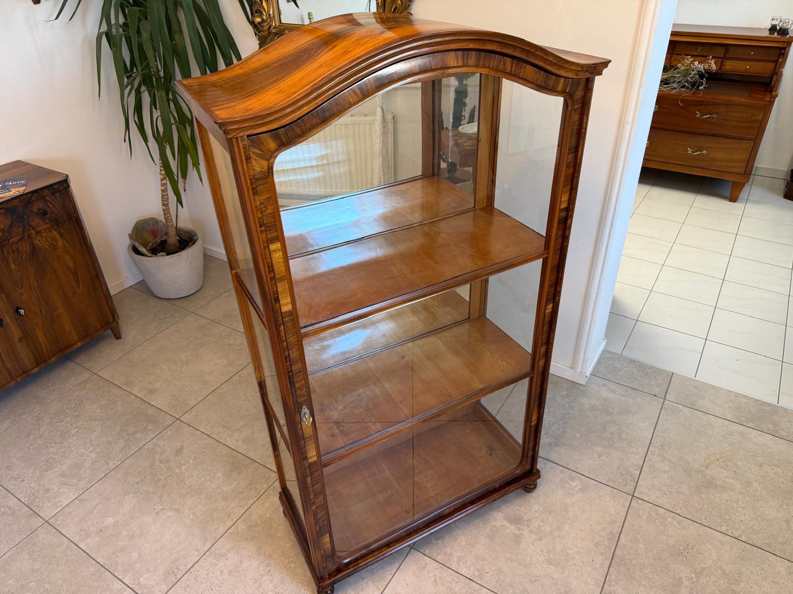 Antiquität Biedermeier Vitrine Bücherschrank Antiquität G1965