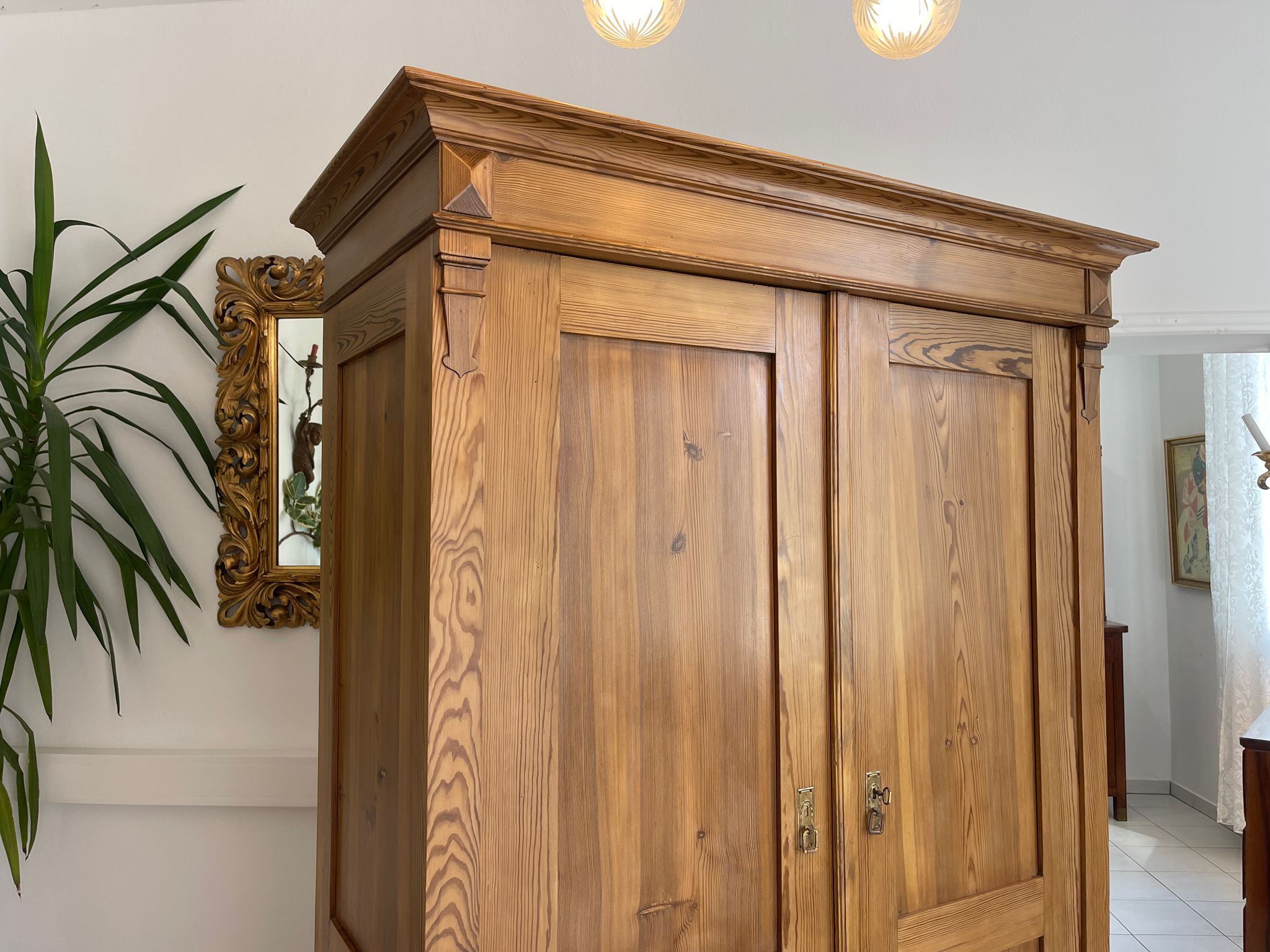 Bauernschrank Gründerzeit Hallenschrank Kasten Antiquität Kleiderschrank G1658