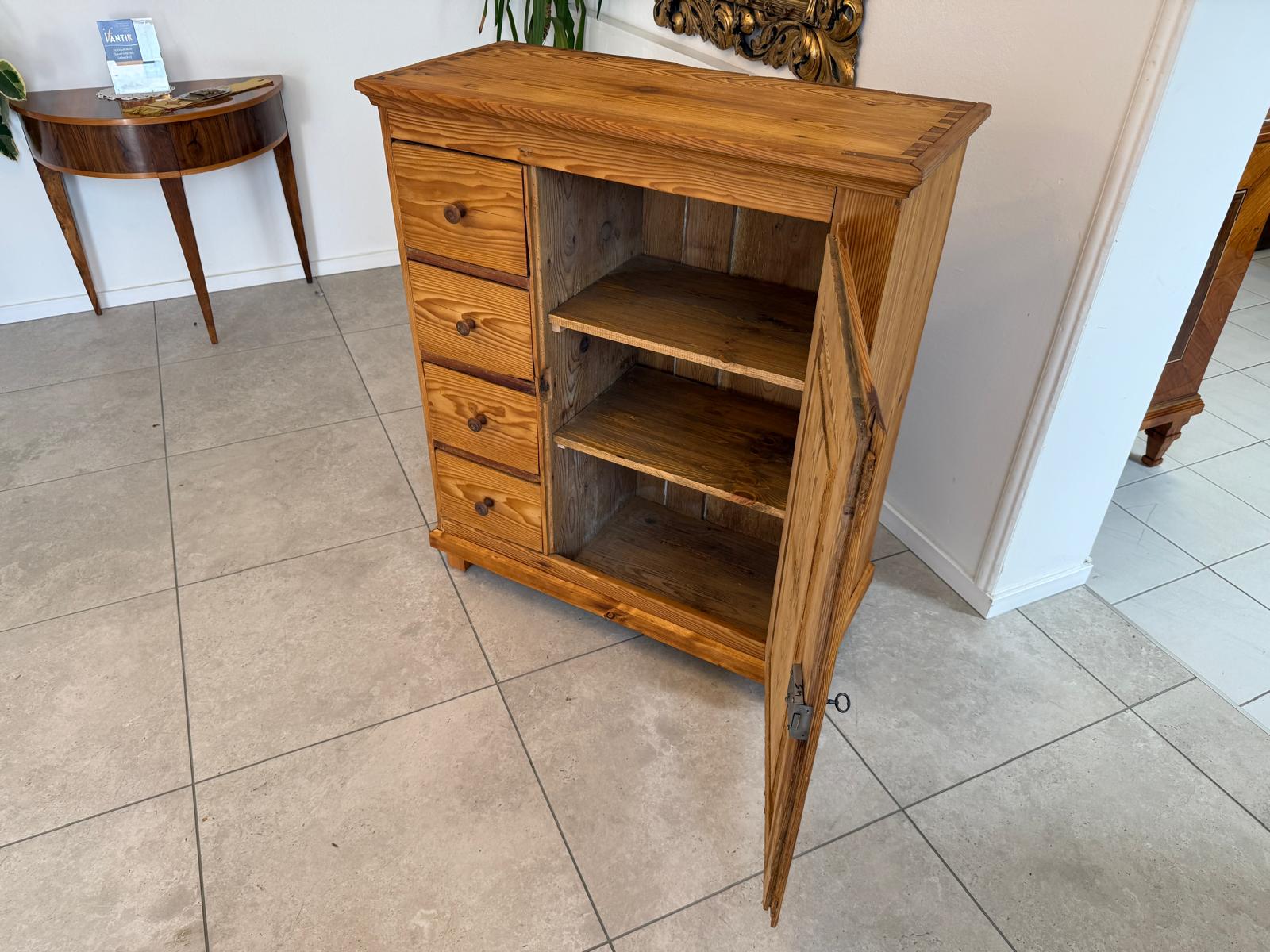 Brotschrank Almerschrank Speiskasten Bauernkasten Naturholzschrank Antik G2170